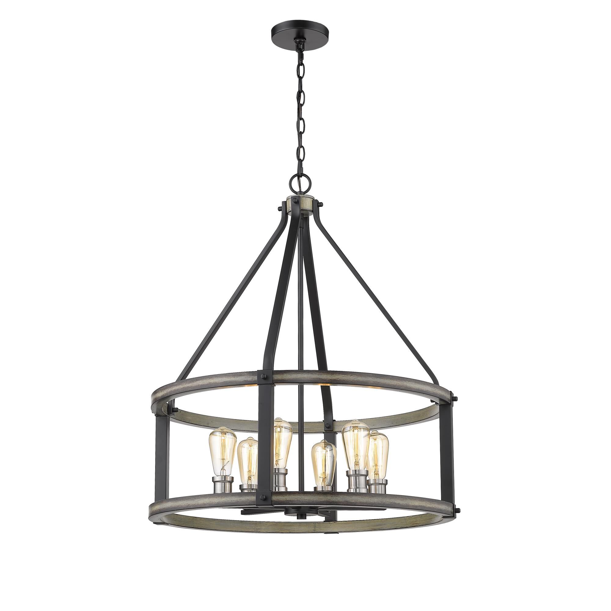 Kirkland 25 Inch 6 Light Chandelier by Z-Lite