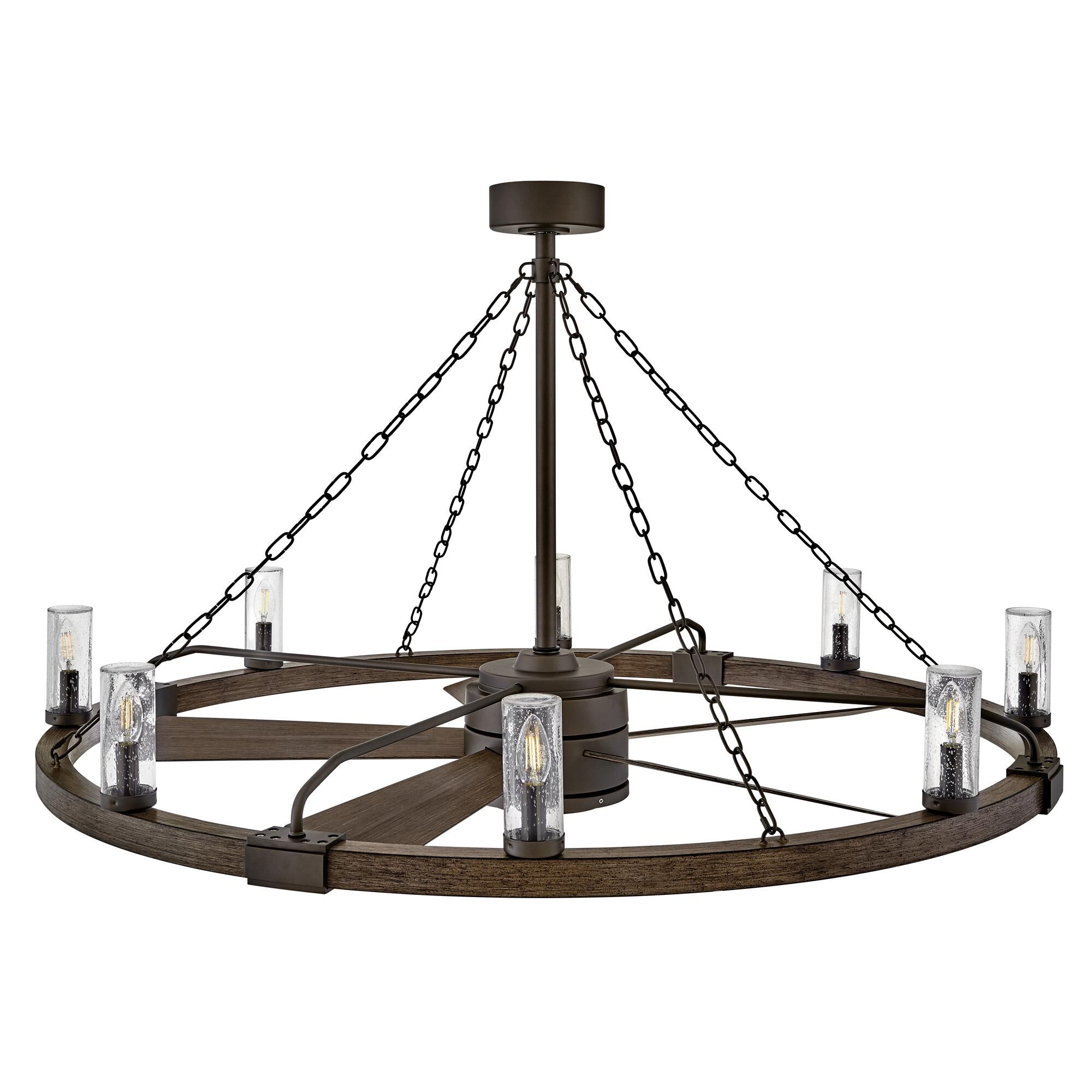 Sawyer 44 Inch Chandelier Ceiling Fan with Light Kit,