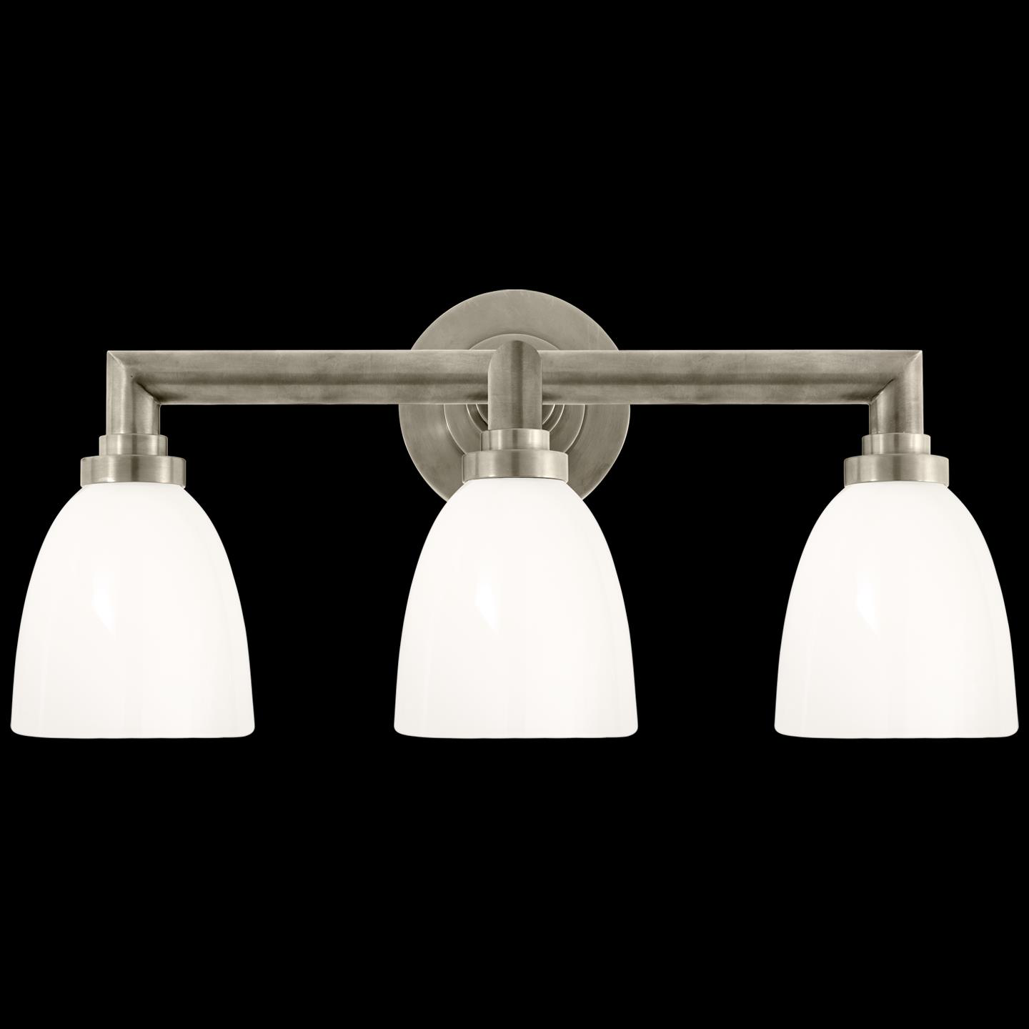 Chapman & Myers Wilton 21 Inch 3 Light Bath Vanity Light by Visual Comfort Signature Collection