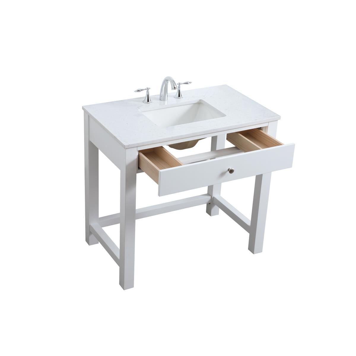 Shown in White finish