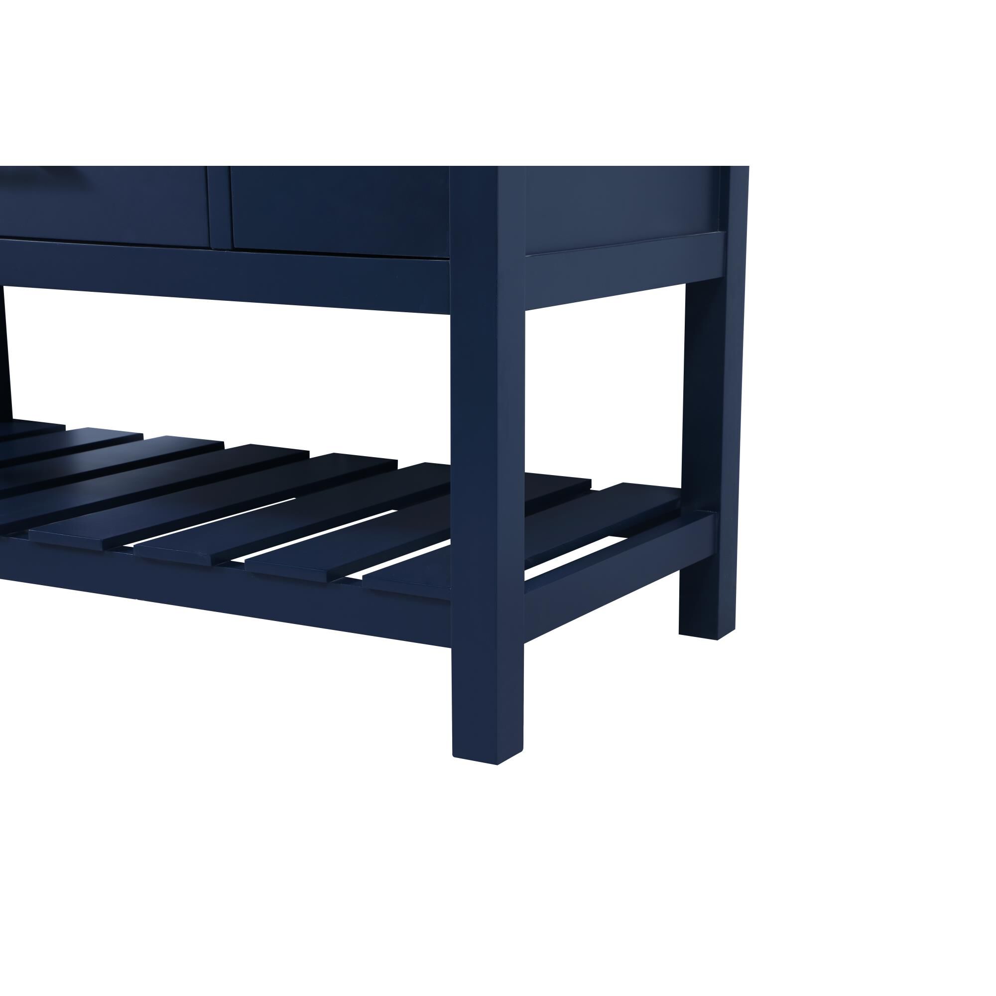 Shown in Blue finish and With Backsplash accent