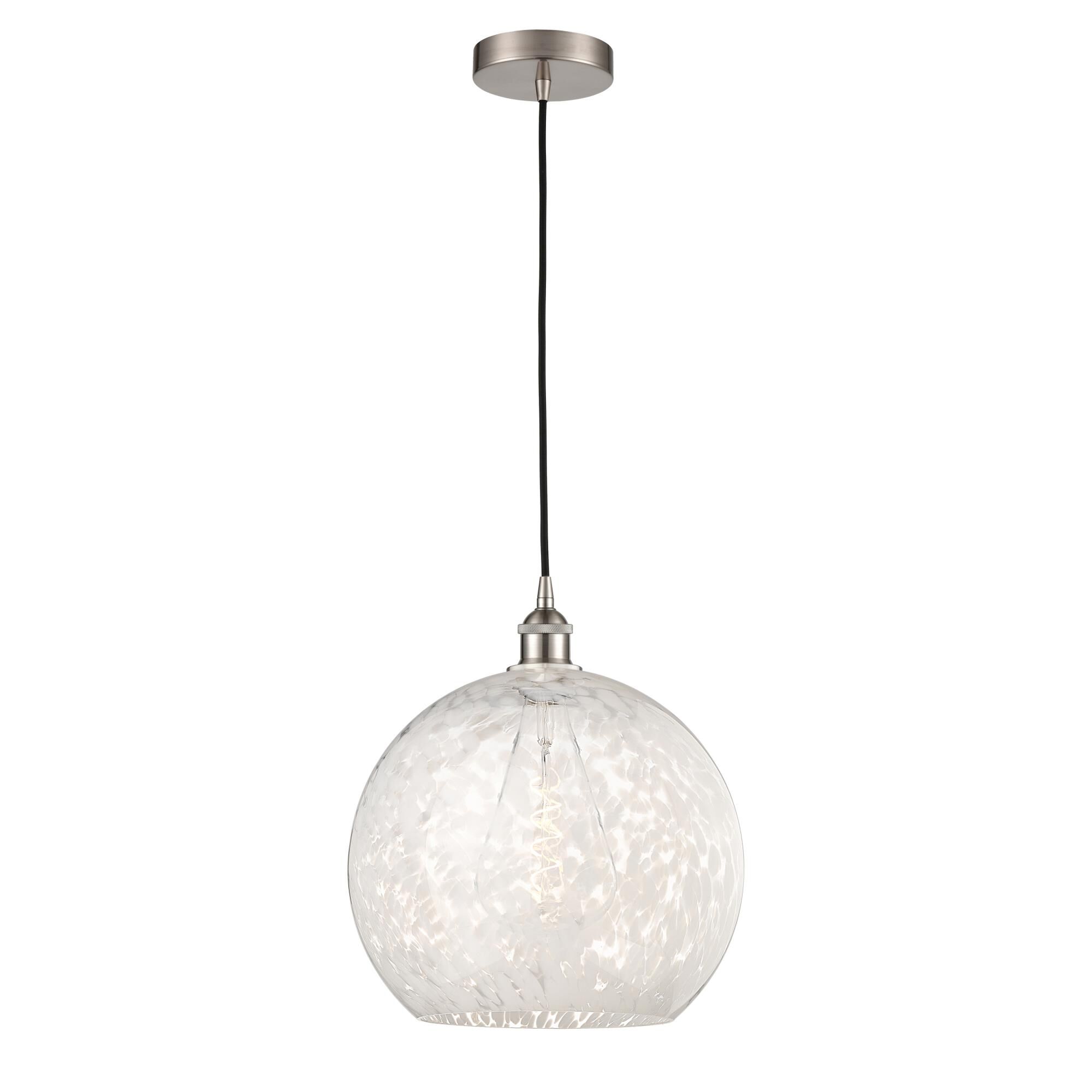 Bruno Marashlian White Mouchette 14 Inch Large Pendant by Innovations Lighting