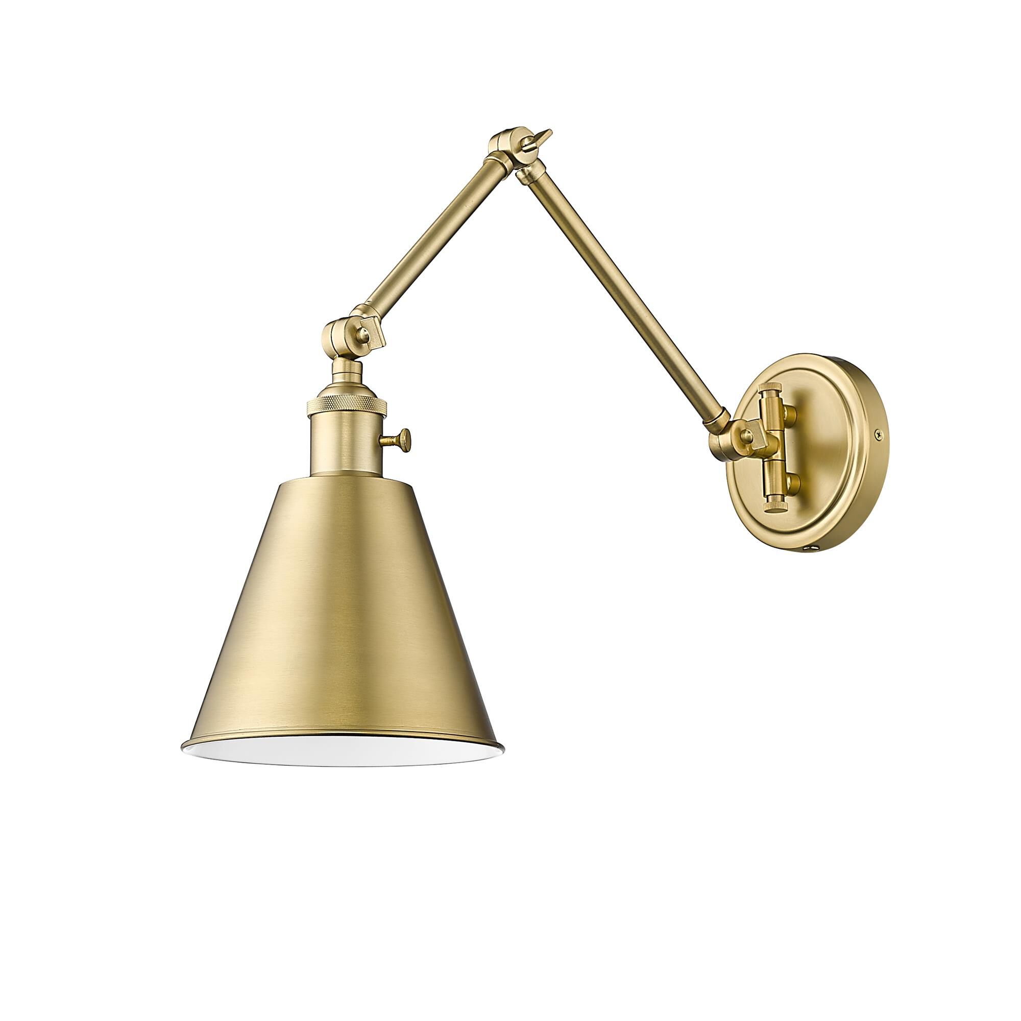 Shown in Modern Gold finish and Clear glass