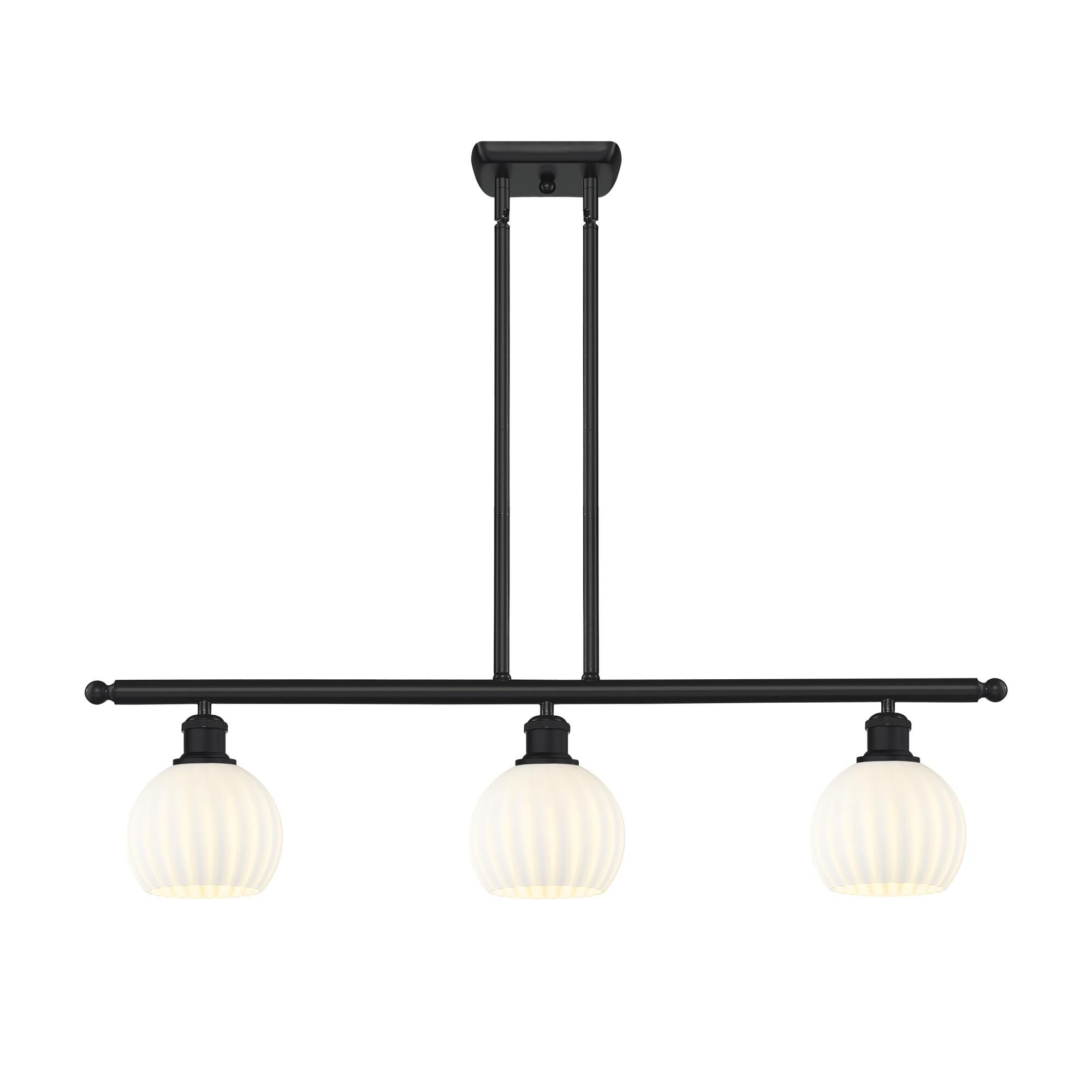 Bruno Marashlian White Venetian 36 Inch Linear Suspension Light by Innovations Lighting