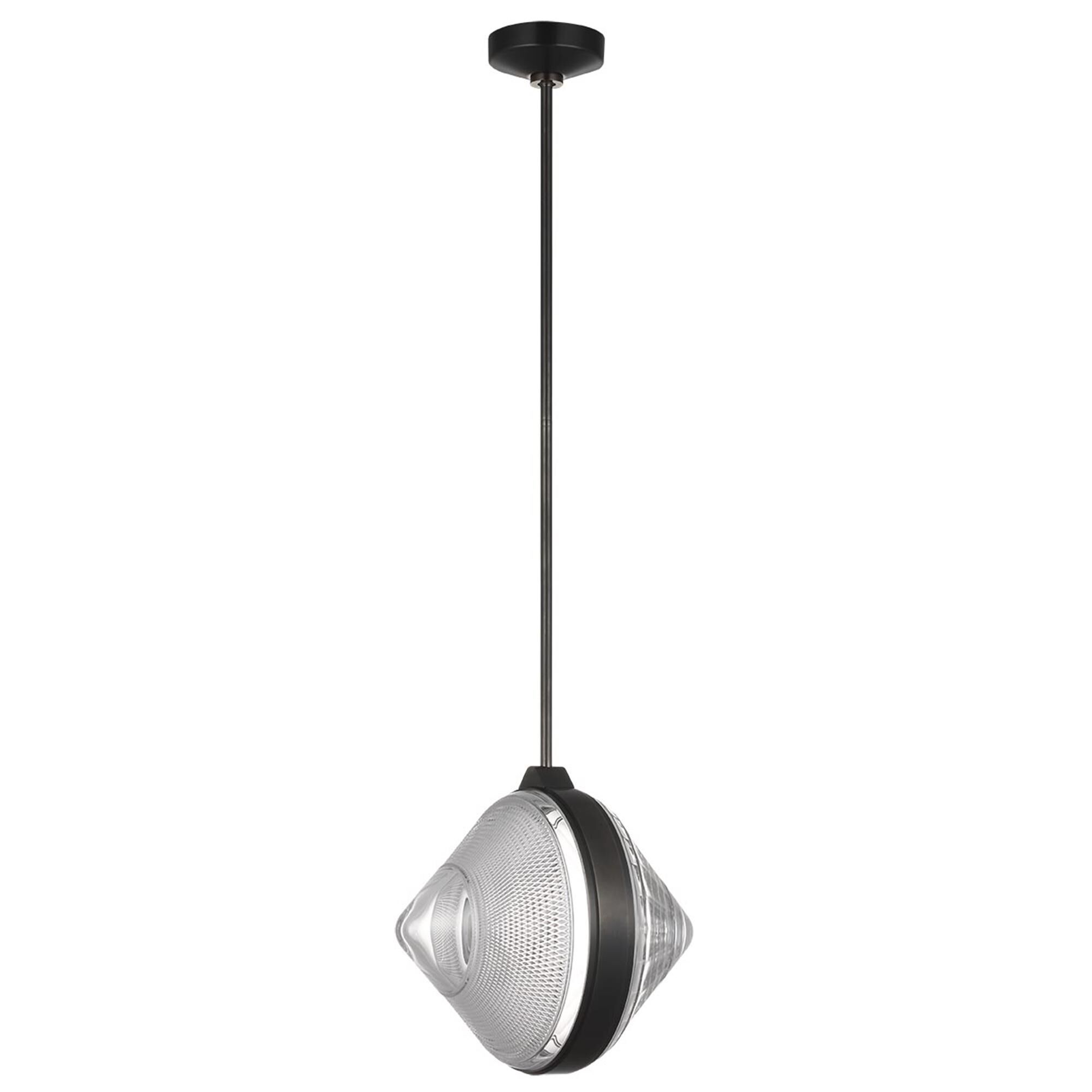 Shown in Bronze finish and Clear crystal