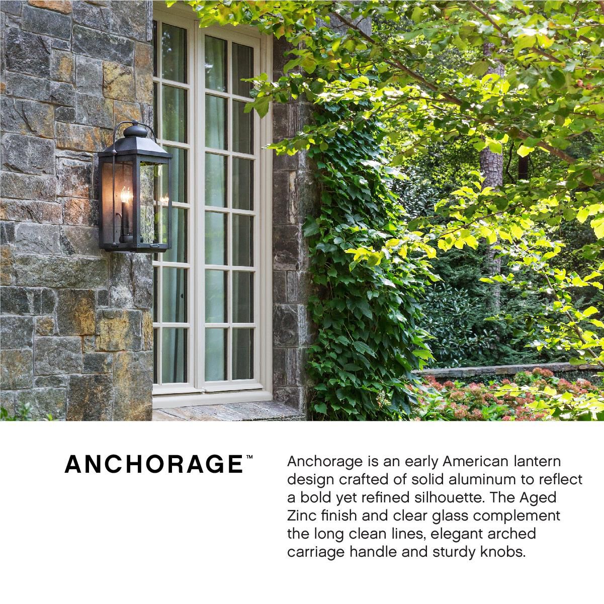 Anchorage 21 Inch Tall 3 Light Outdoor Wall Light by Hinkley Lighting
