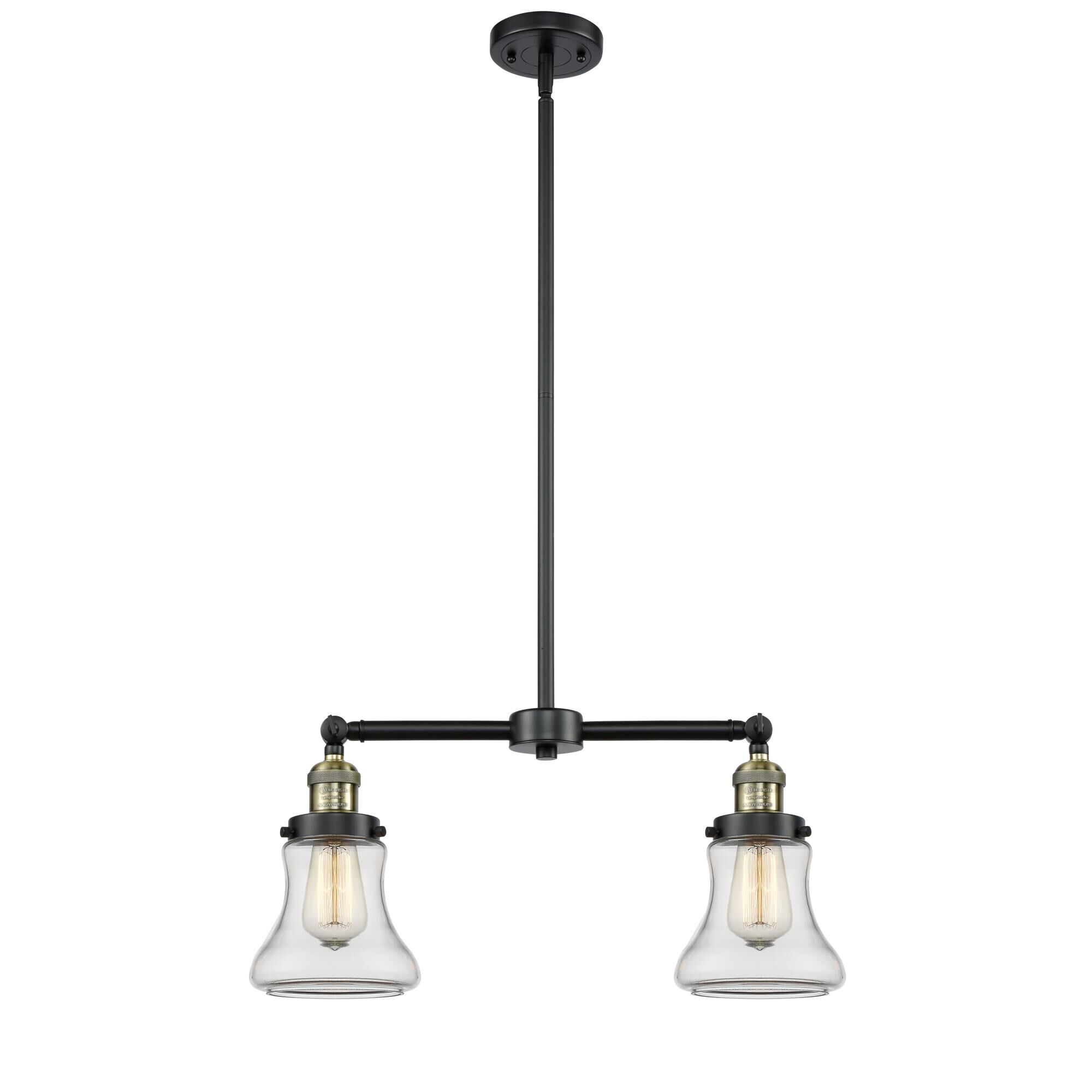 Bruno Marashlian Bellmont 21 Inch 2 Light Mini Chandelier by Innovations Lighting