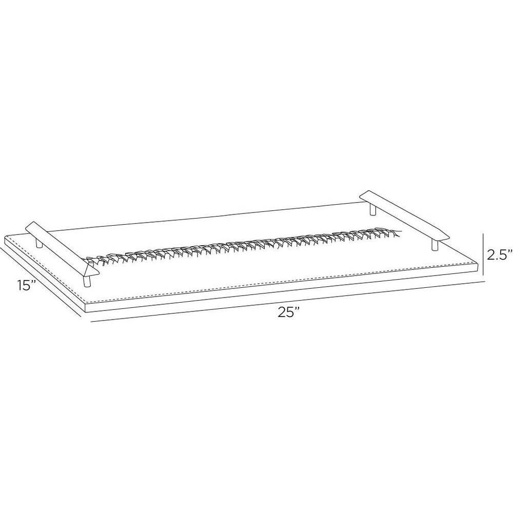 Hillebrandt 15 Inch Tray by Arteriors Home
