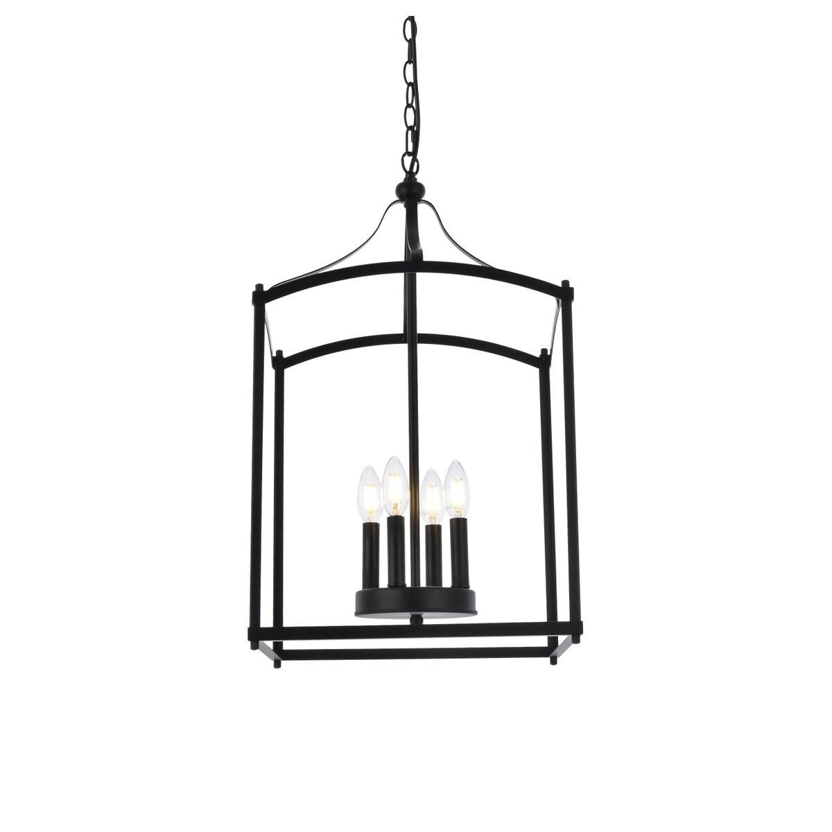 Janet 15 Inch Cage Pendant by Elegant Lighting