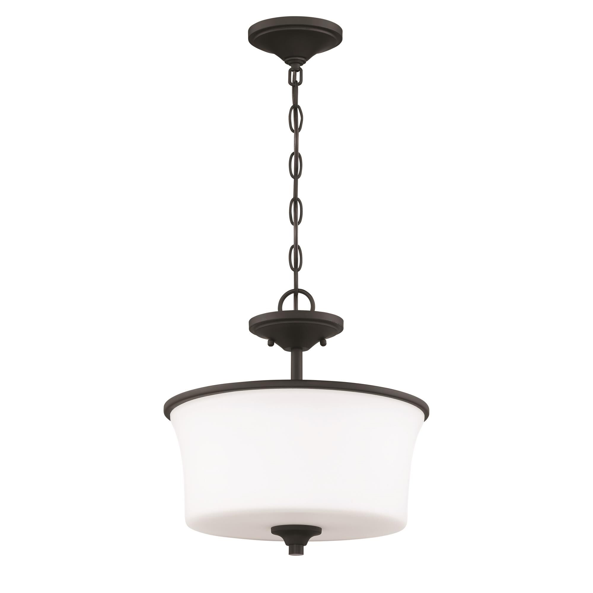 Gwyneth 13 Inch 2 Light Semi Flush Mount by Craftmade