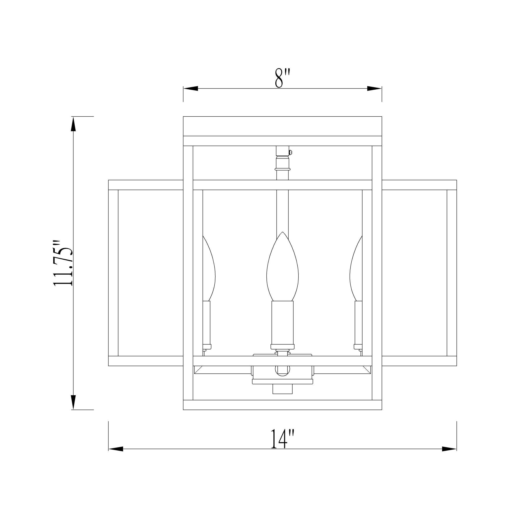 Titania 14 Inch 4 Light Flush Mount by Z-Lite