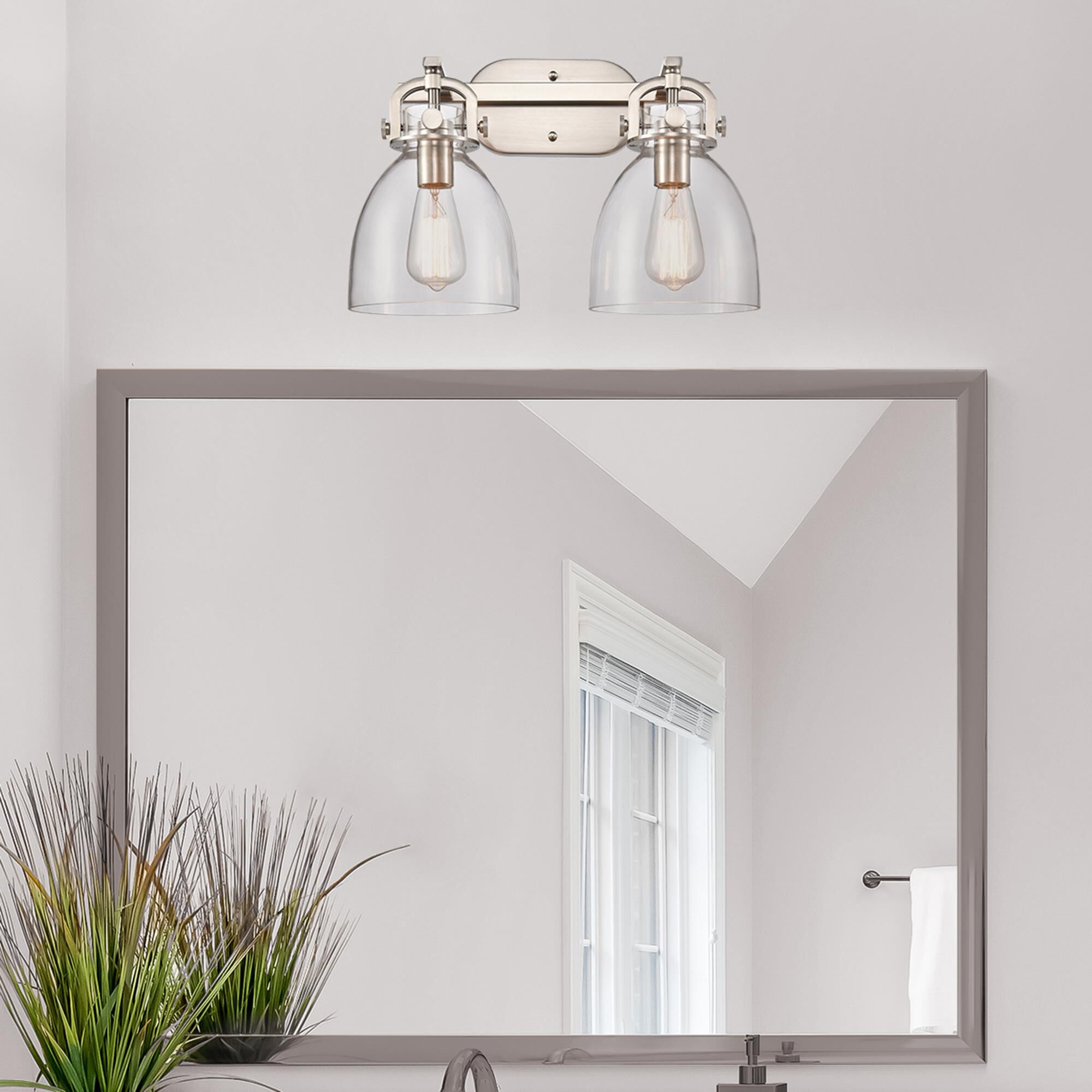 Bruno Marashlian Newton Bell 17 Inch 2 Light Bath Vanity Light by Innovations Lighting