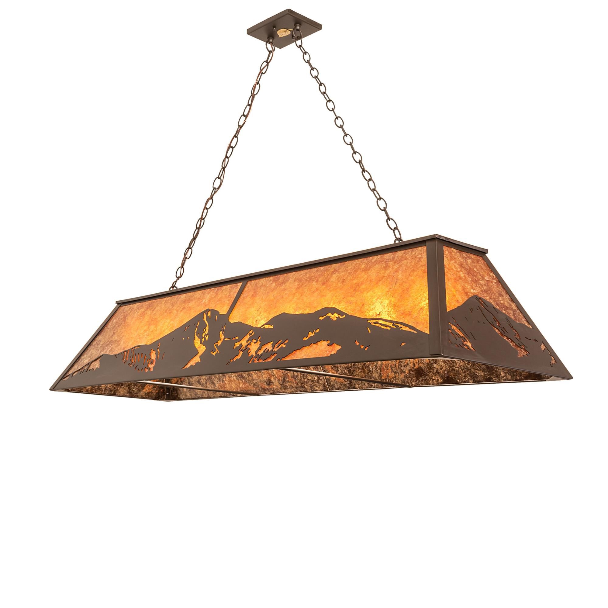 Mountain Range 61 Inch 9 Light Linear Suspension Light by Meyda Lighting