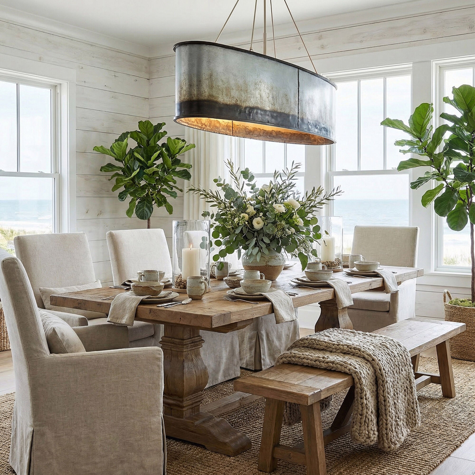 Cannery Large Linear Chandelier,