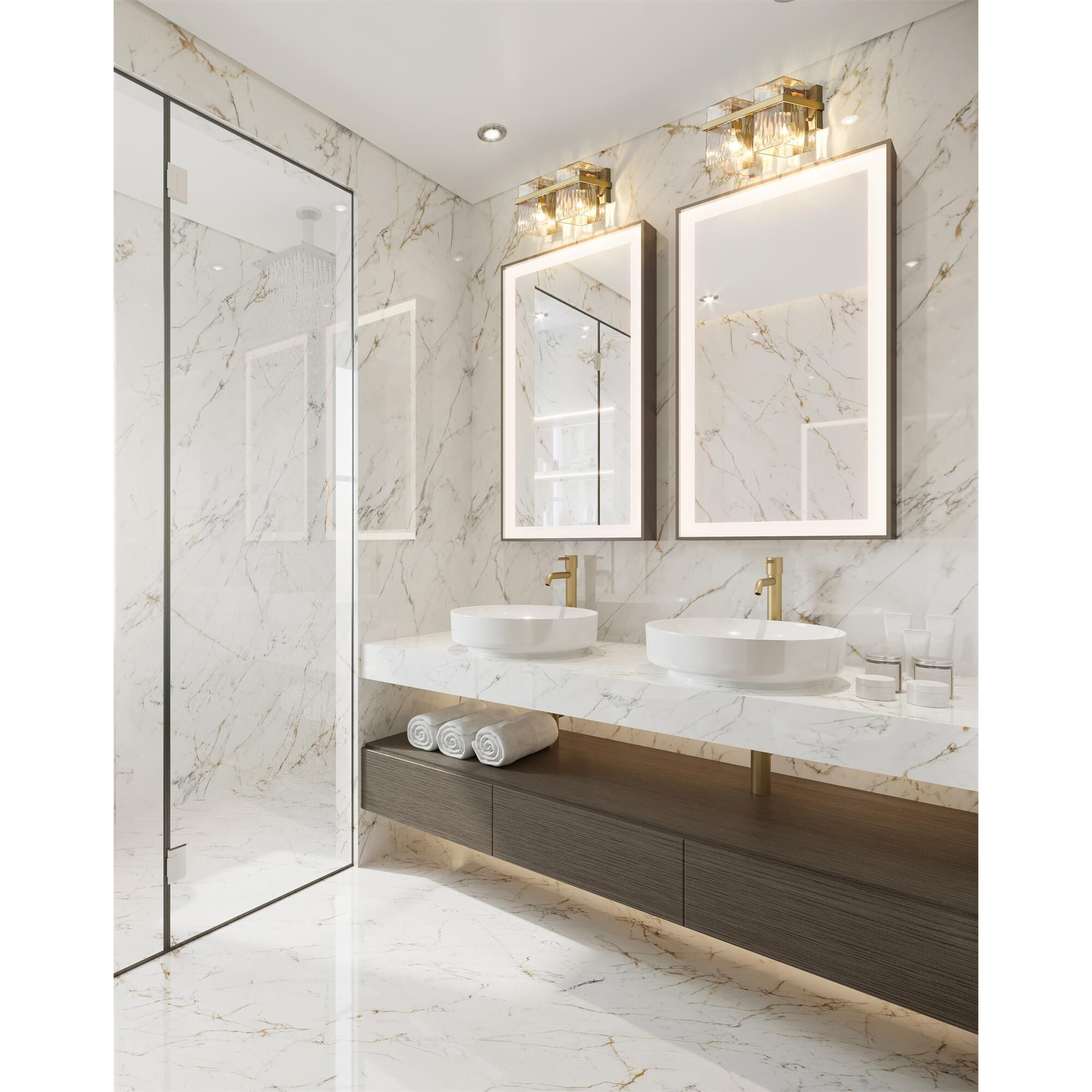 Shown in Modern Gold finish