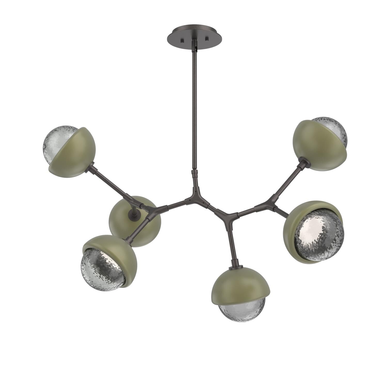 Shown in Graphite finish and Smoke glass and Sage Green accent