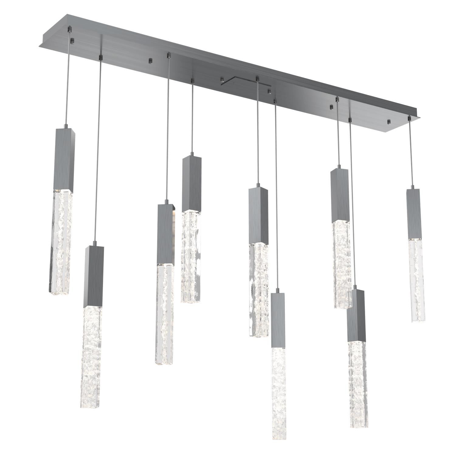 Shown in Graphite finish and Clear Cast glass