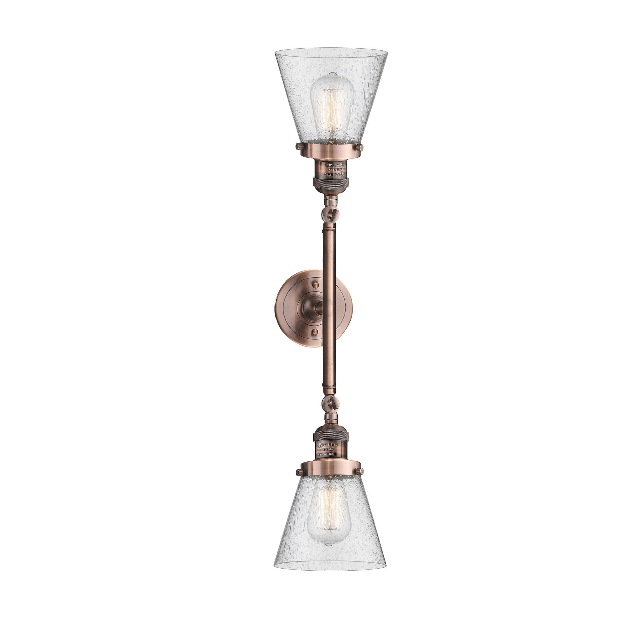 Bruno Marashlian Small Cone 16 Inch 2 Light Bath Vanity Light by Innovations Lighting