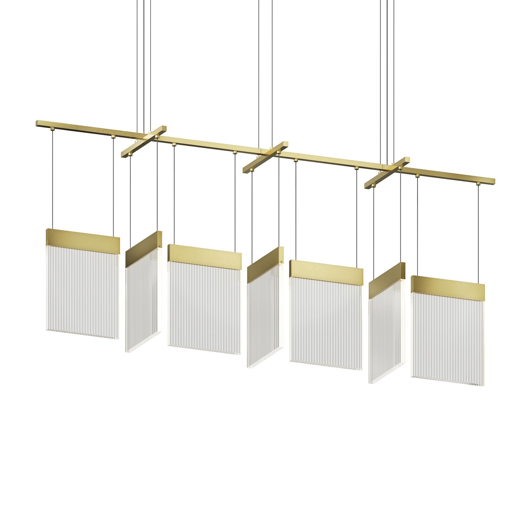 V Panels 56 Inch Multi Light Pendant by SONNEMAN