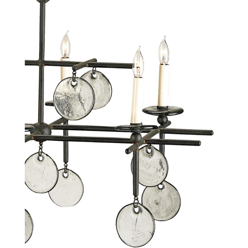 Sethos 42 Inch 8 Light Linear Suspension Light by Currey and Company