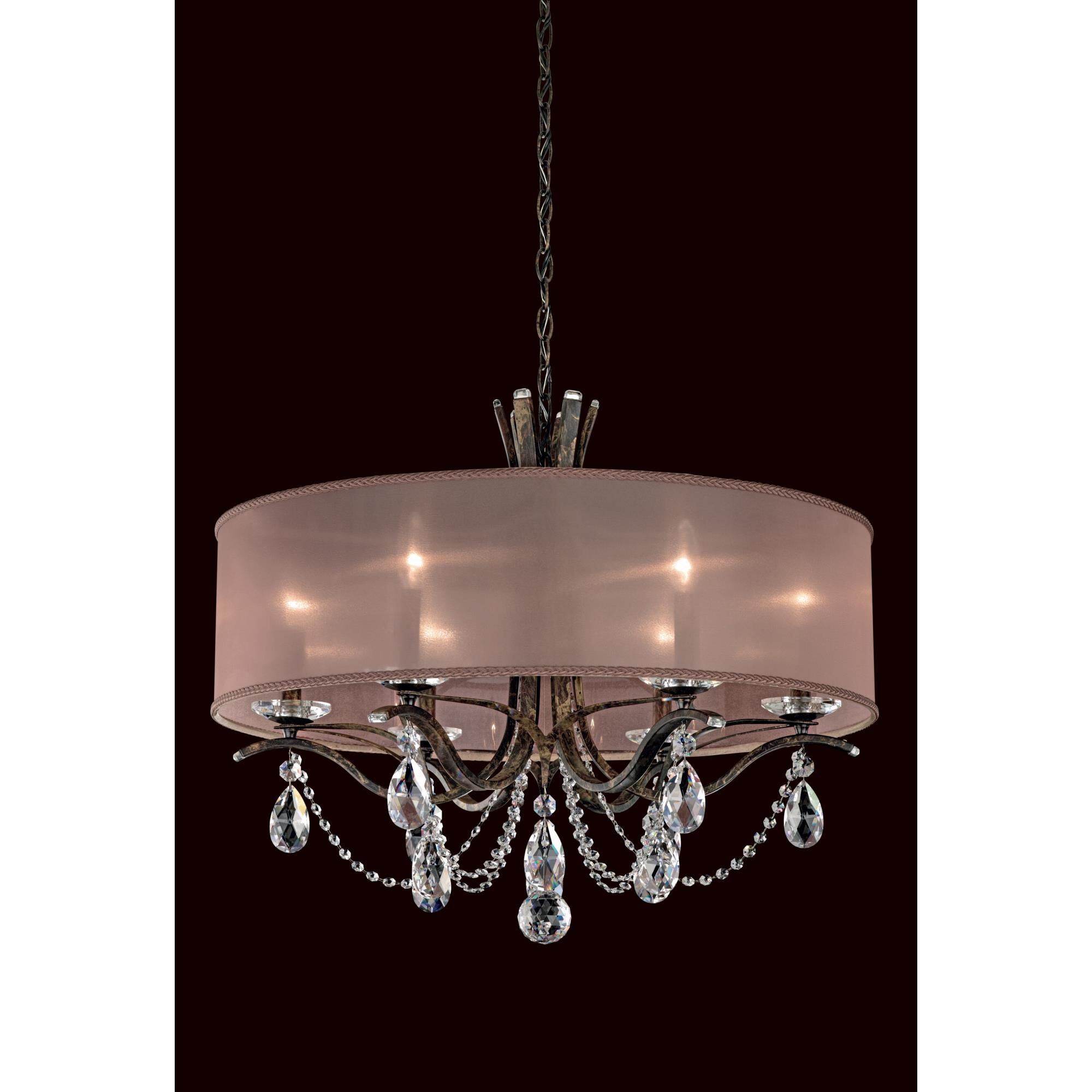 Vesca 28 Inch 6 Light Chandelier by Schonbek