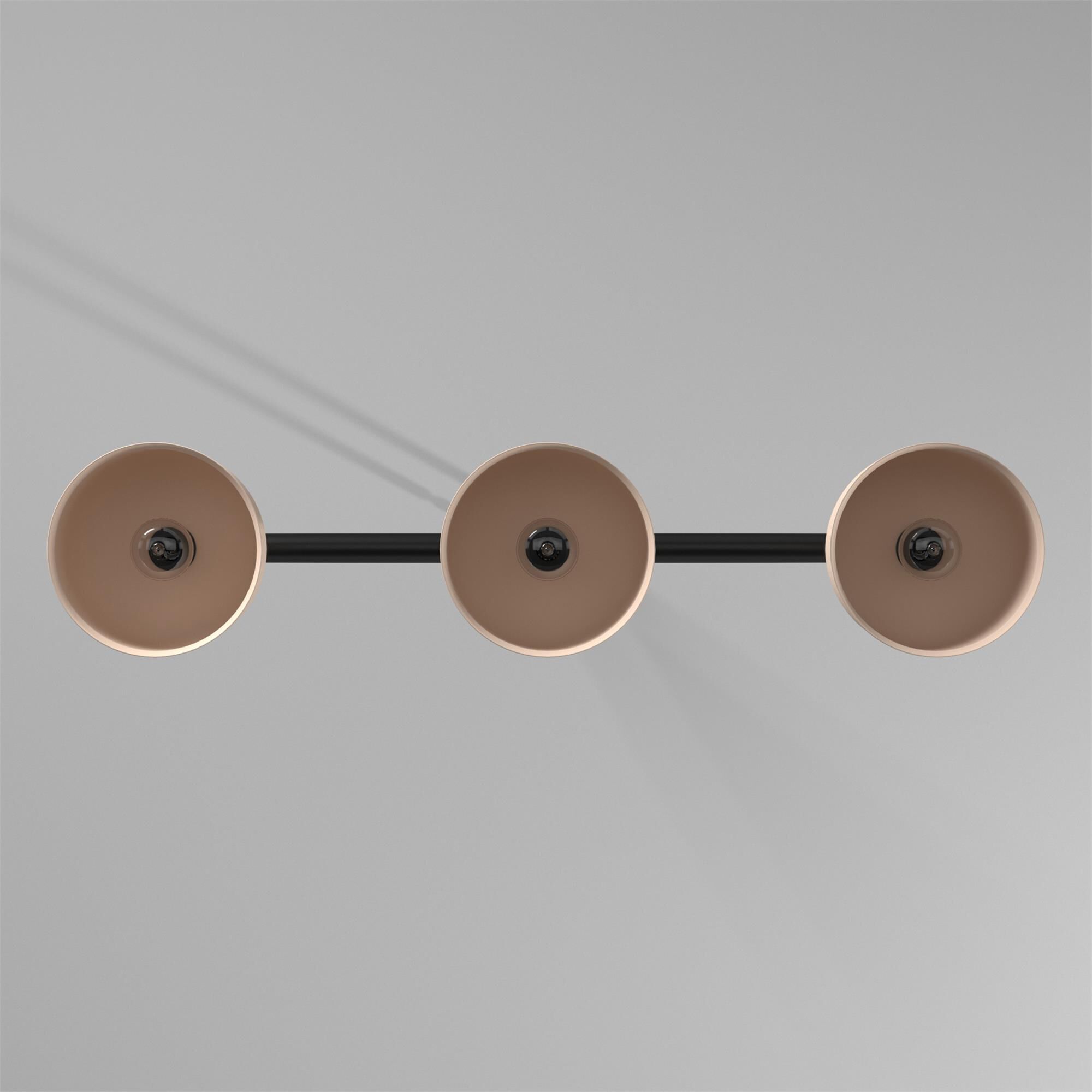 Bruno Marashlian Large Bell 36 Inch 3 Light Linear Suspension Light by Innovations Lighting