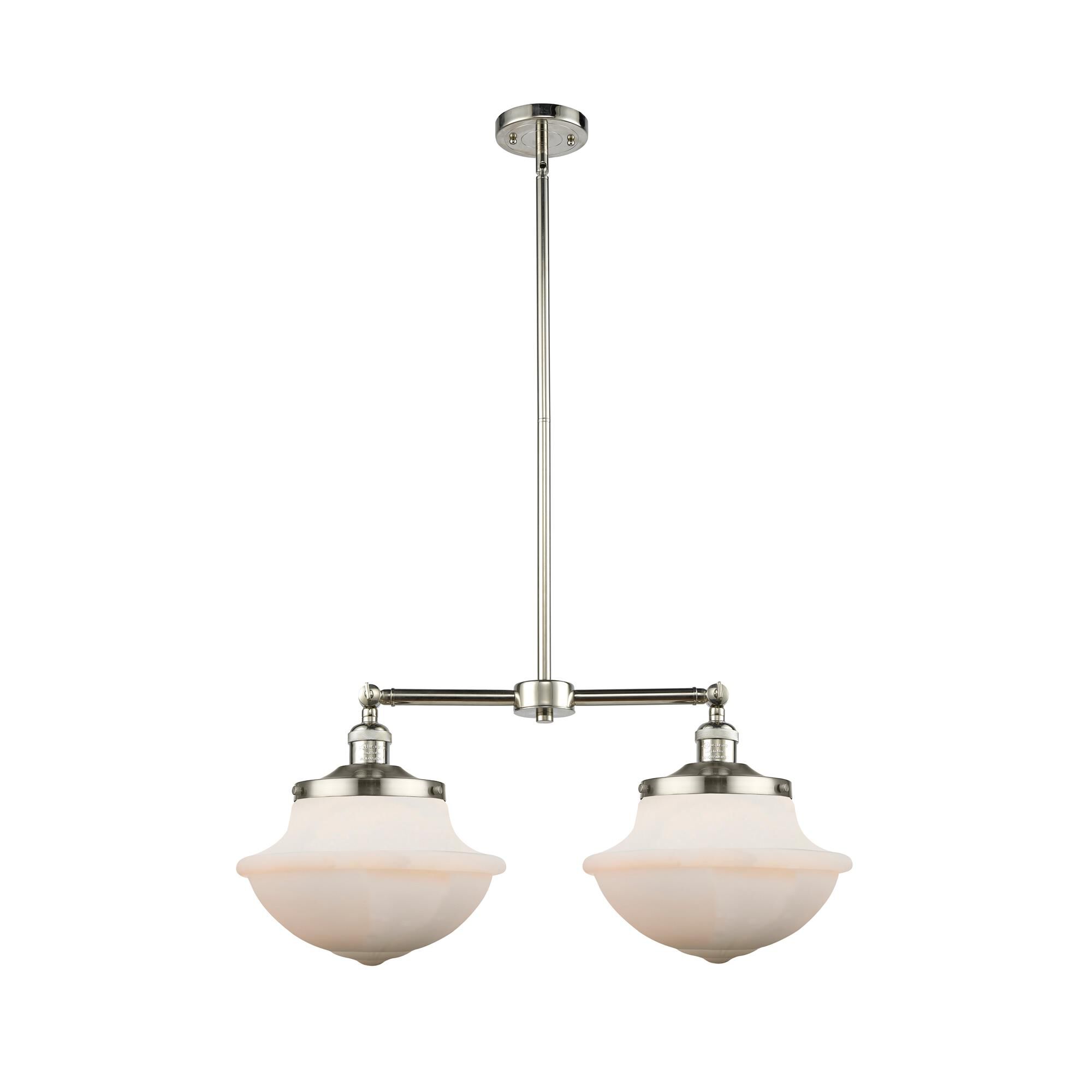 Shown in Polished Nickel finish and Matte White glass
