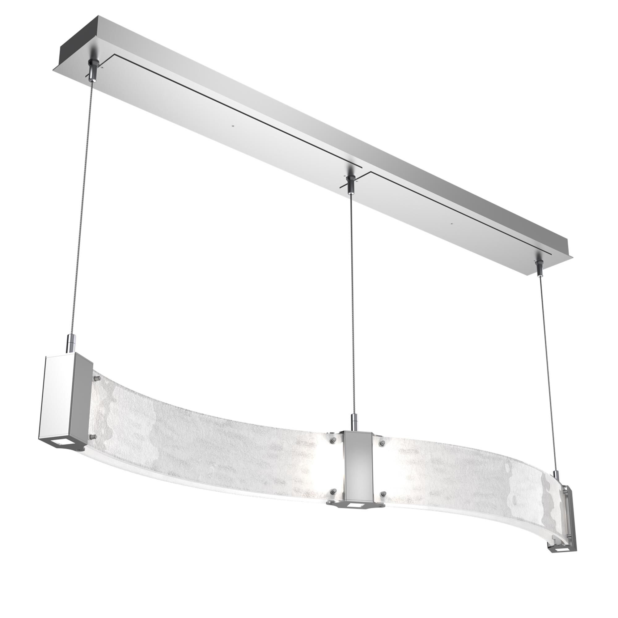 Shown in Classic Silver finish and Clear Granite glass