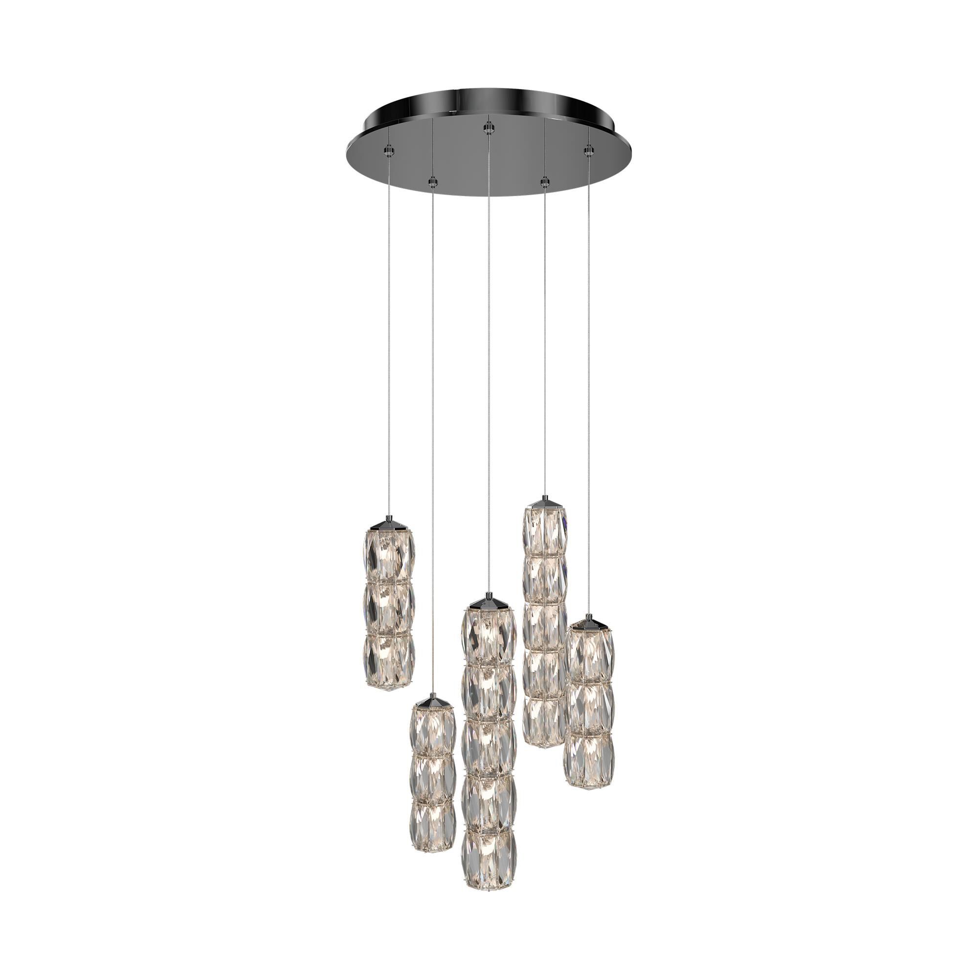 Shown in Stainless Steel finish and Clear Radiance crystal