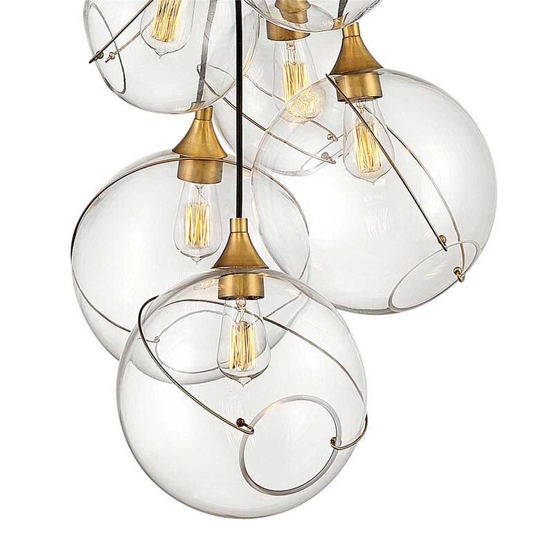 Skye 24 Inch 6 Light Multi Light Pendant by Hinkley