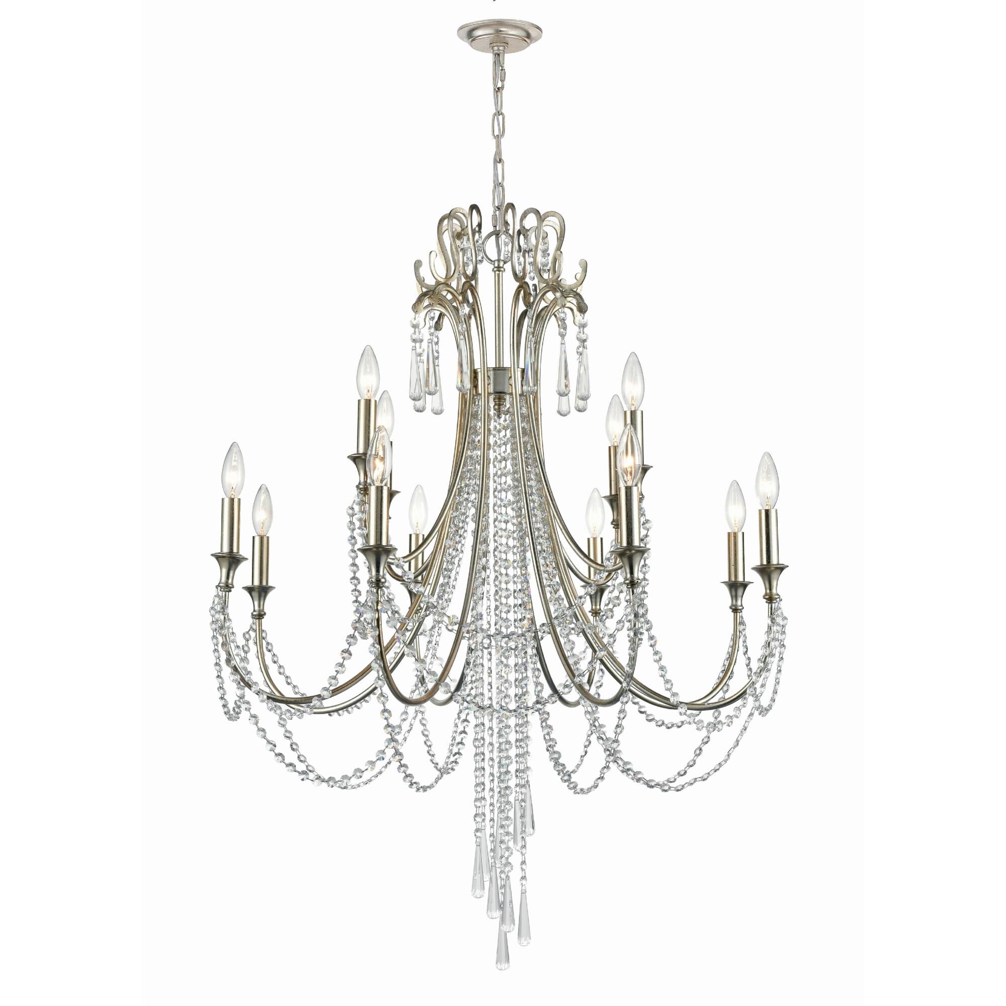 Arcadia 32 Inch 12 Light Chandelier by Crystorama
