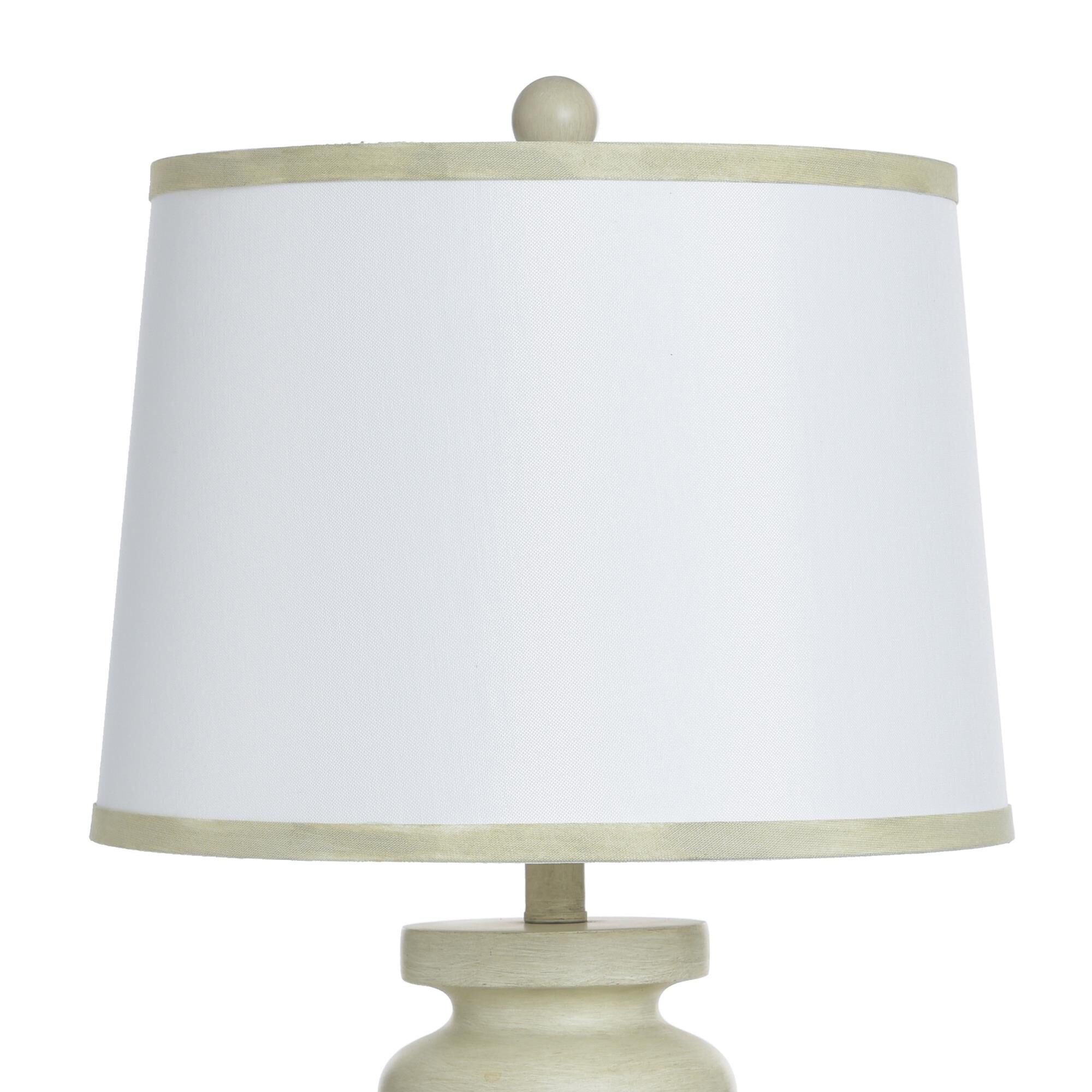 Shown in Pettye Ivory, White finish