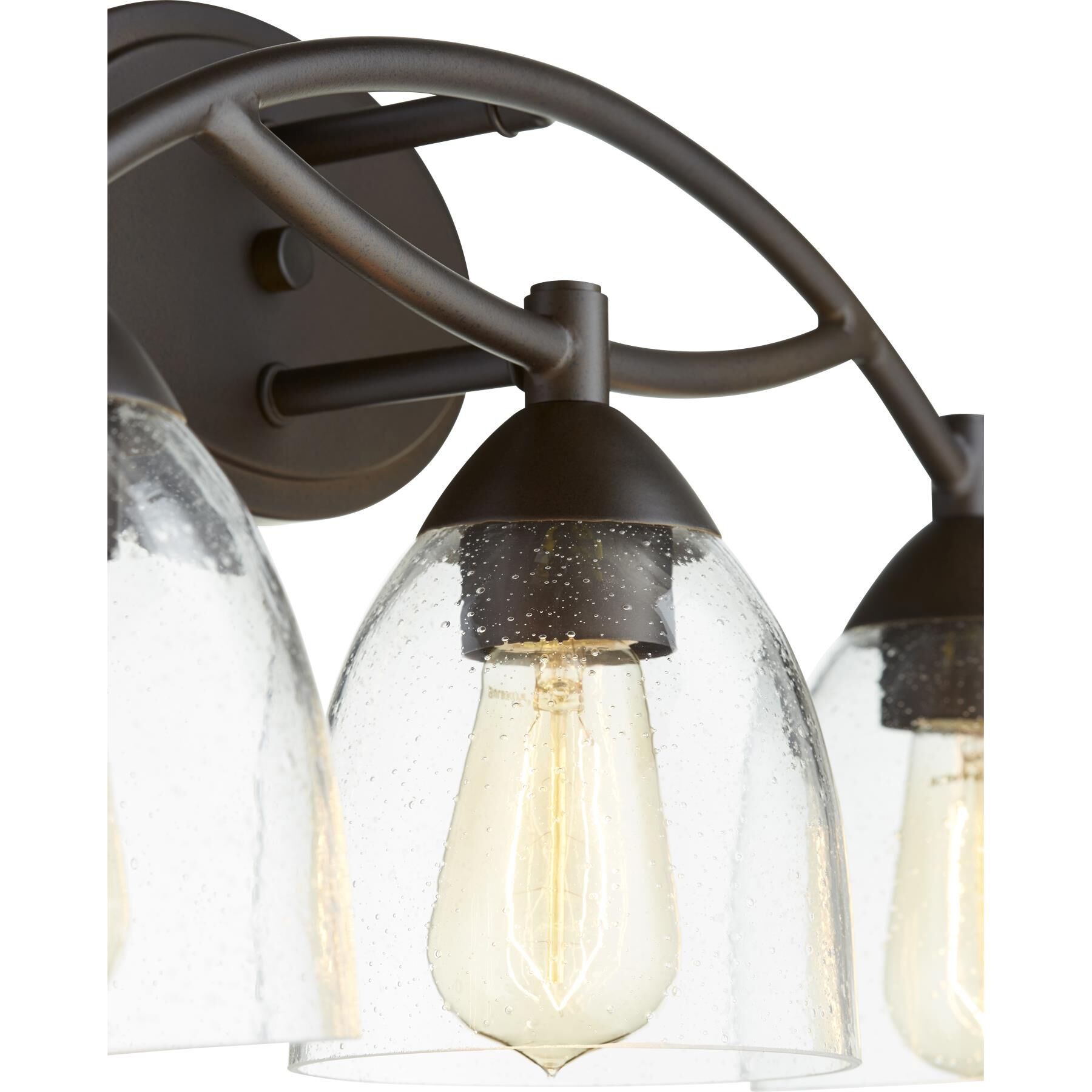 Shown in Oiled Bronze finish and Satin Opal shade