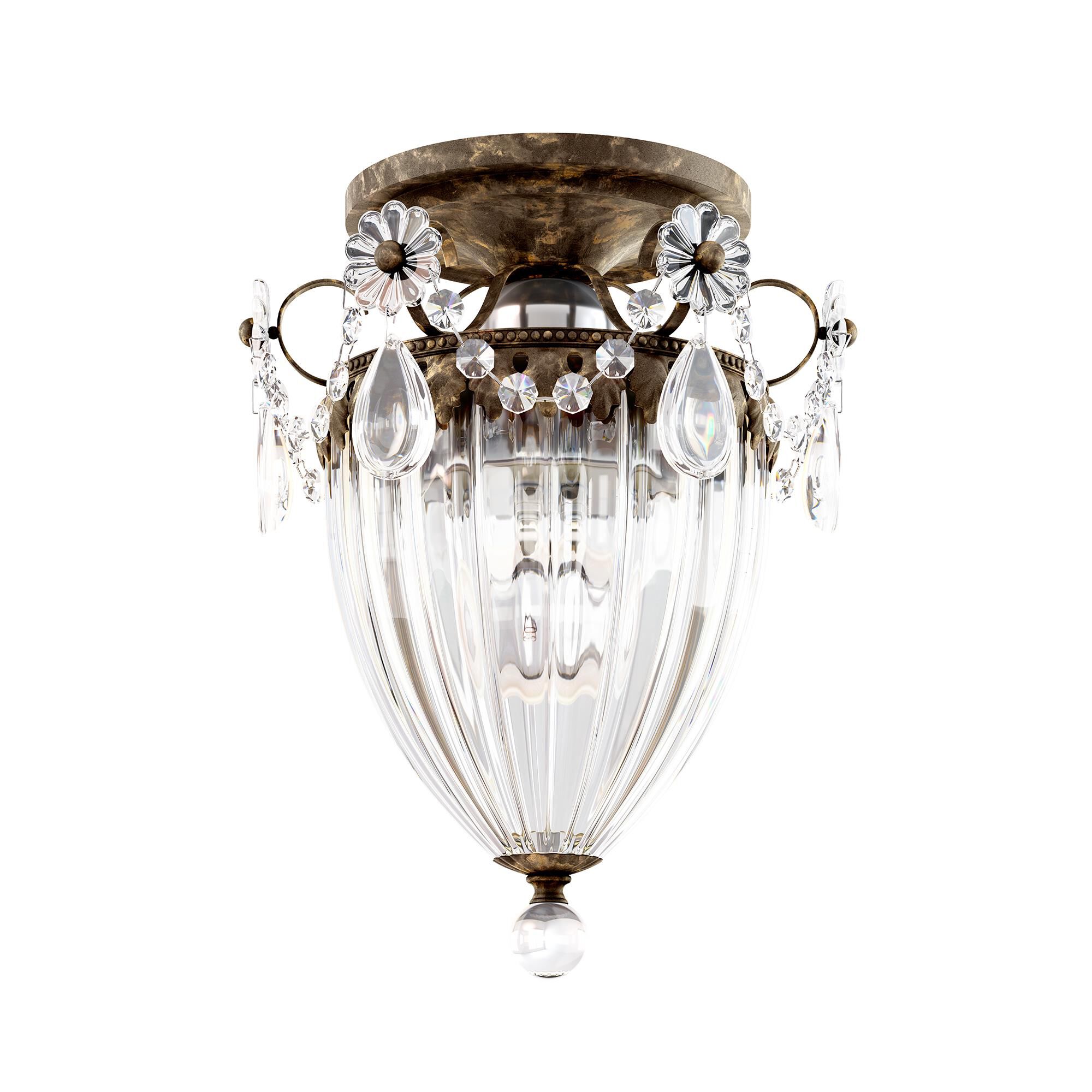 Shown in Heirloom Bronze finish and Clear Radiance crystal