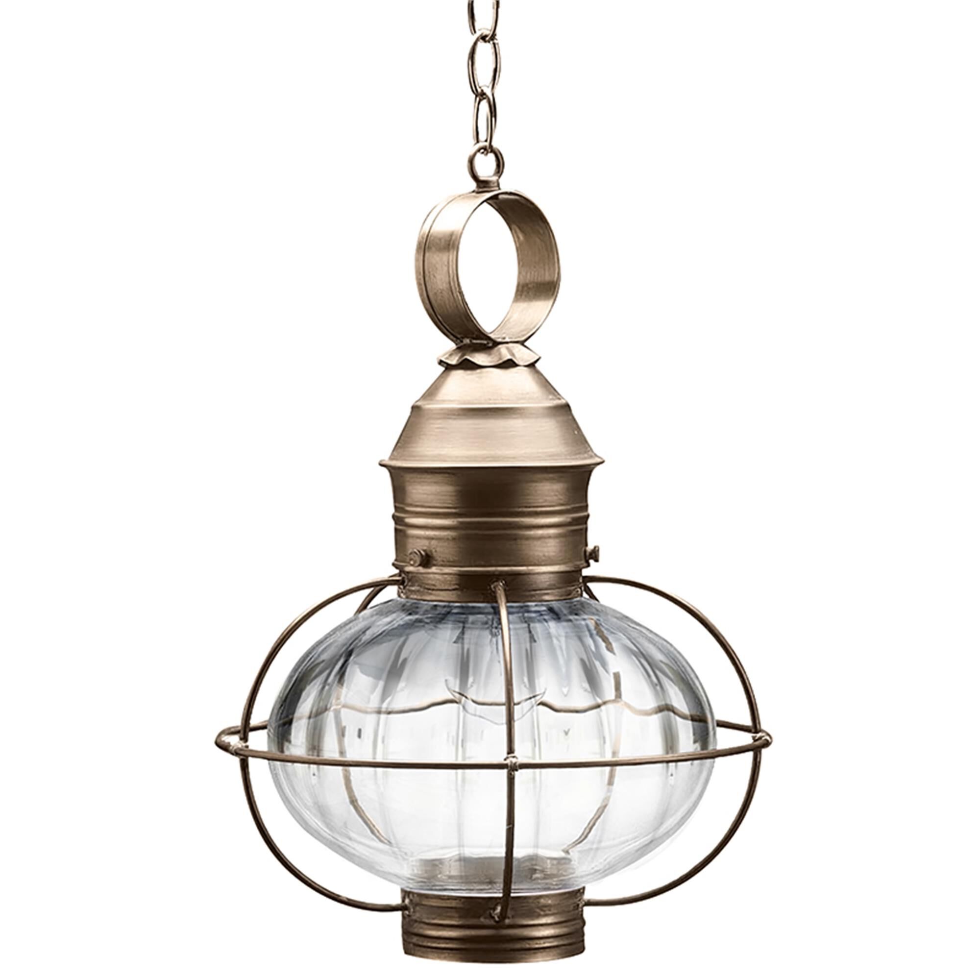 Onion 17 Inch 1 Light Outdoor Hanging Lantern,