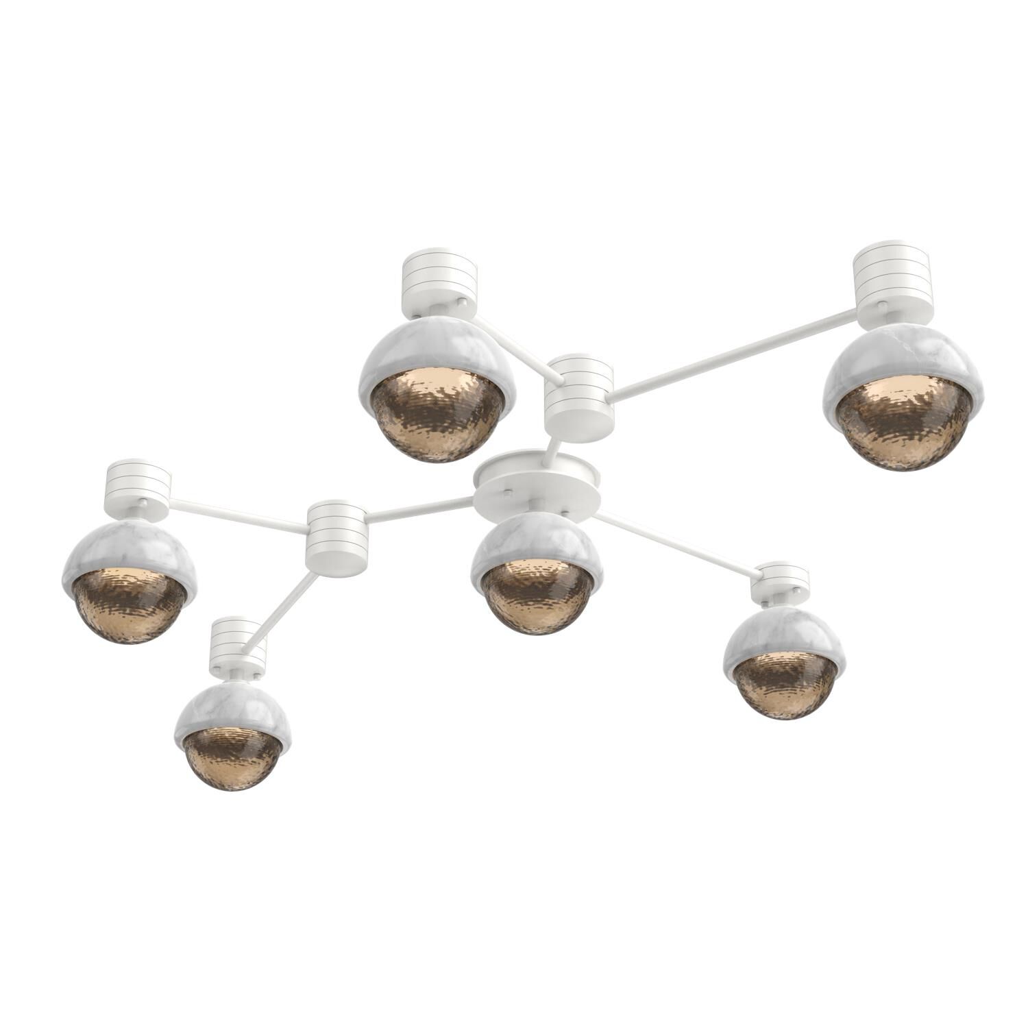 Levi Wilson Cabochon 41 Inch Flush Mount by Hammerton Studio
