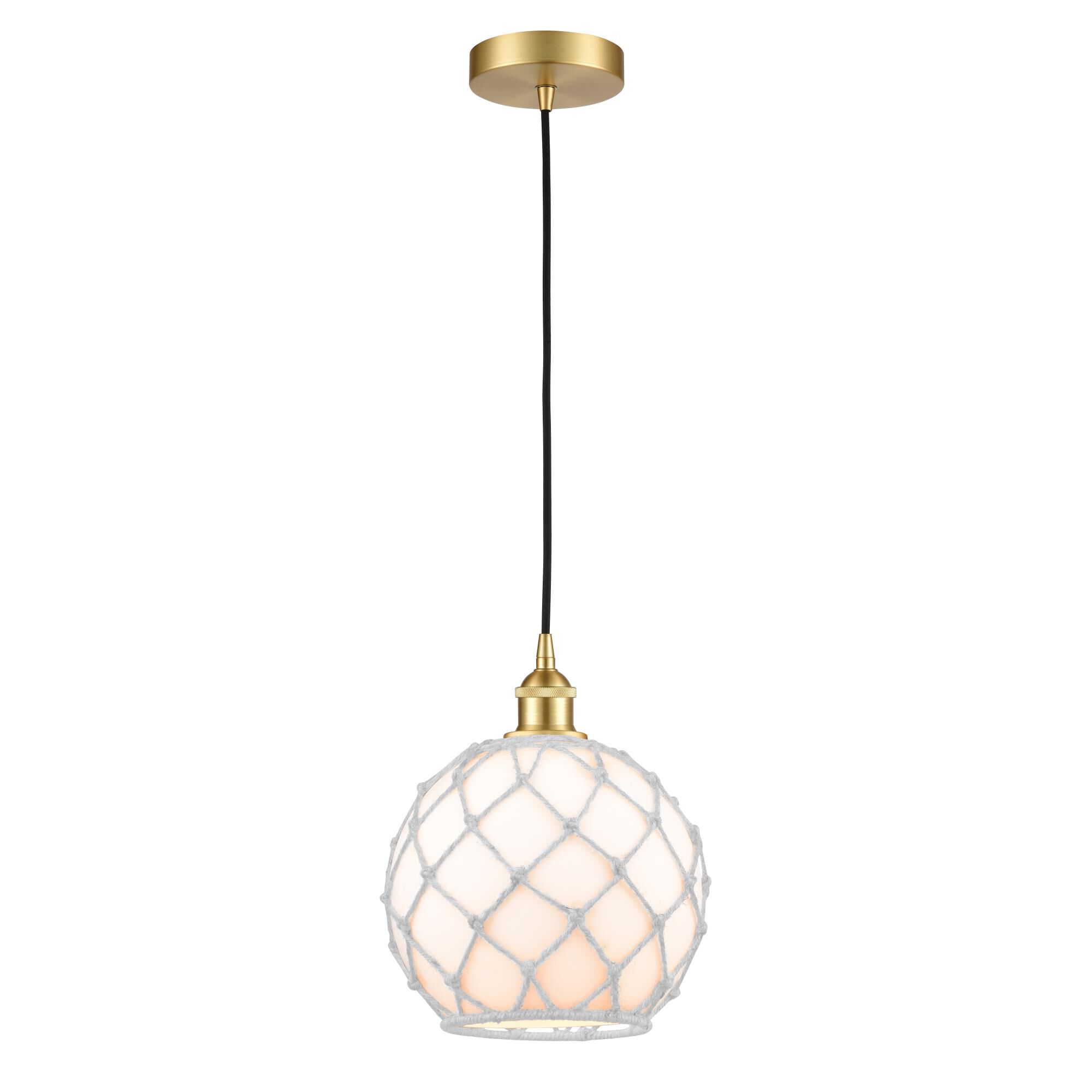 Bruno Marashlian Farmhouse Rope 10 Inch Mini Pendant by Innovations Lighting