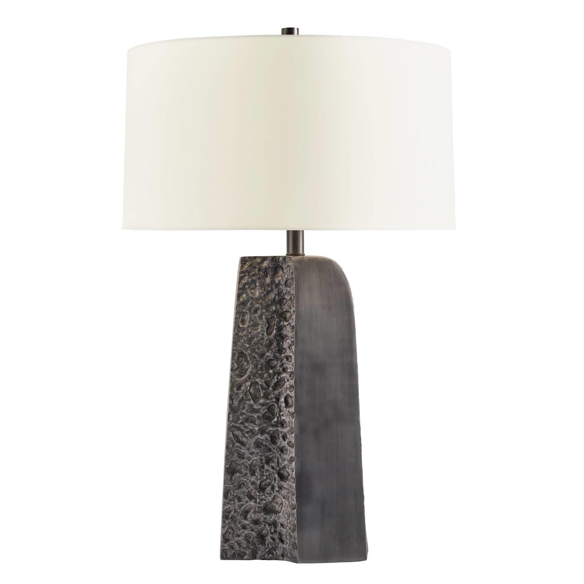 Shown in Antiqued Aluminum finish and Ivory shade