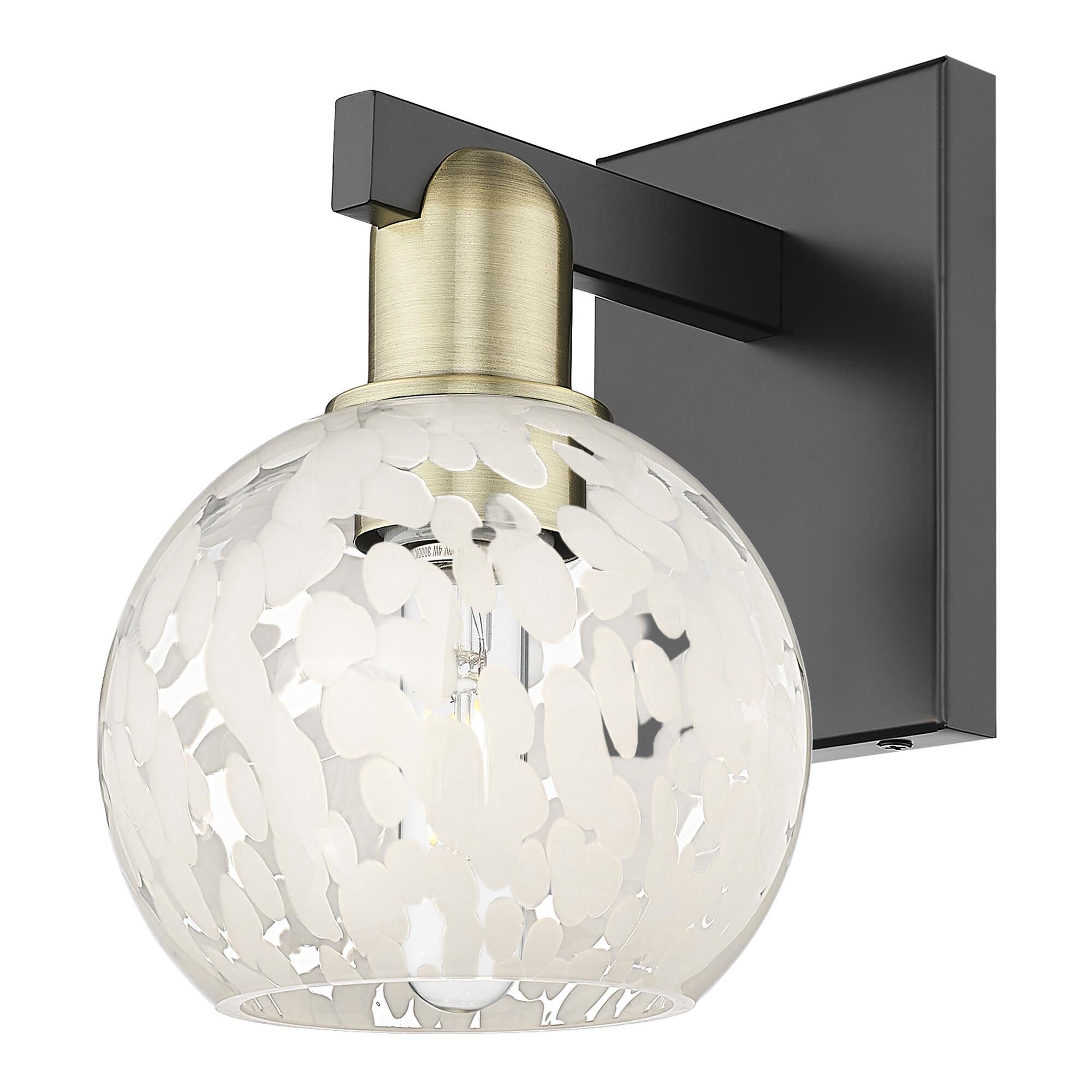 Bruno Marashlian White Mouchette 10 Inch Wall Sconce by Innovations Lighting