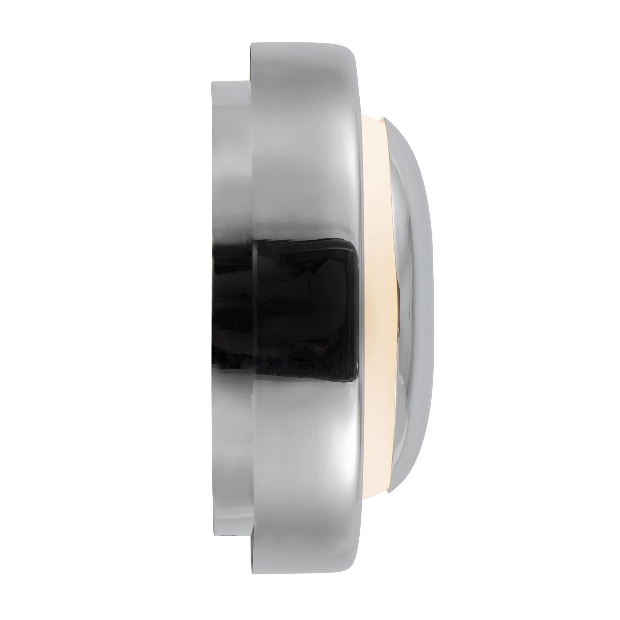 Shown in Chrome finish and Matte Opal glass