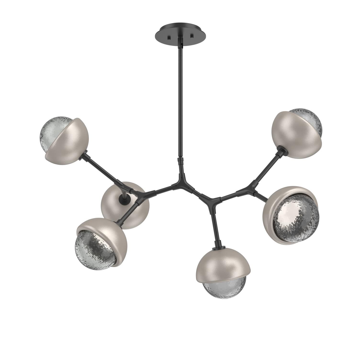 Levi Wilson Cabochon 31 Inch Linear Suspension Light by Hammerton Studio