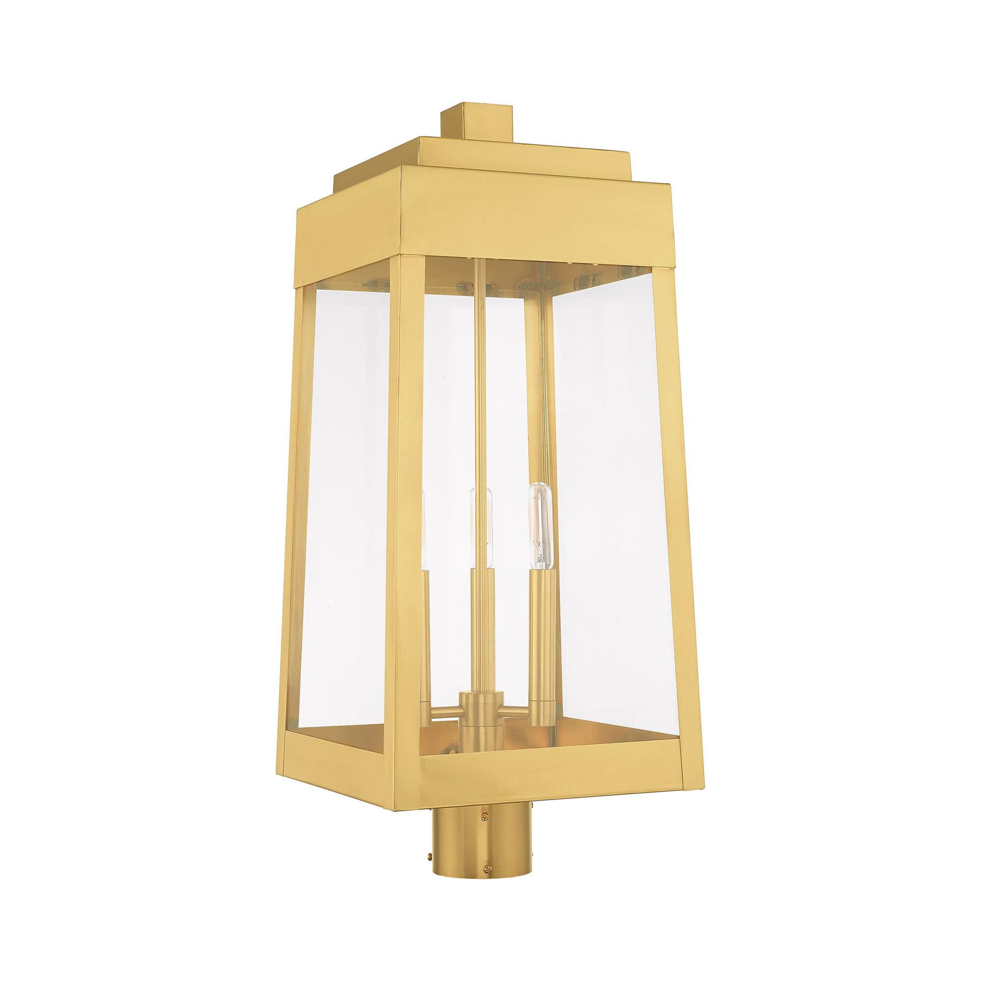 Oslo 24 Inch Tall 3 Light Outdoor Post Lamp by Livex Lighting