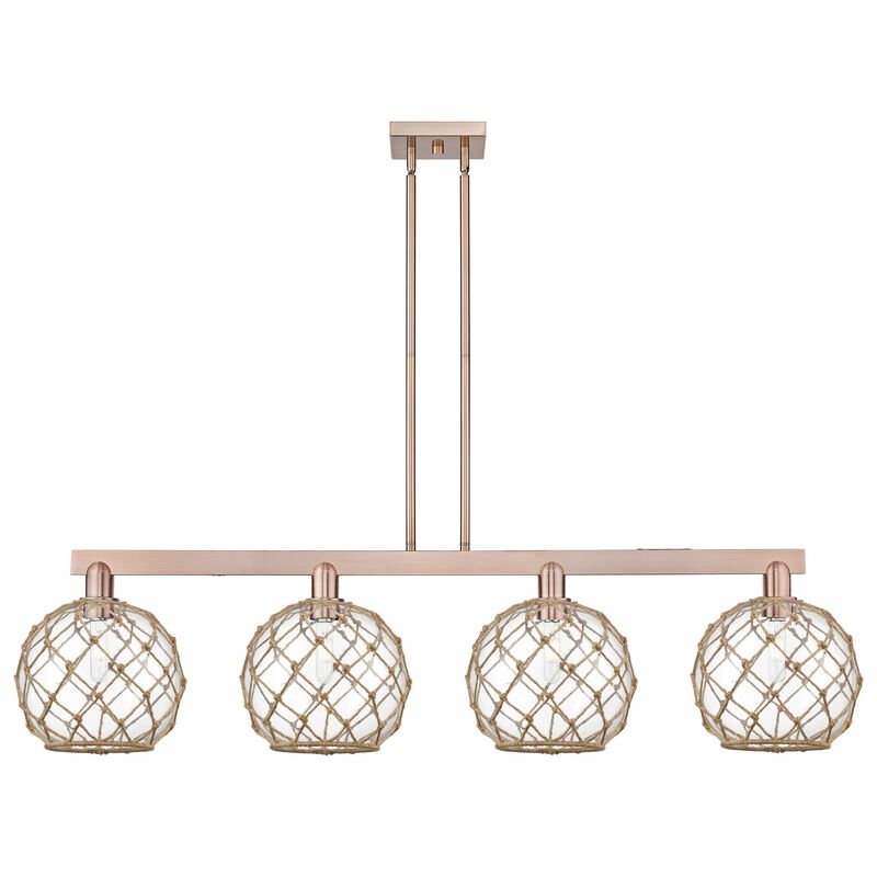 Bruno Marashlian Farmhouse Rope 53 Inch Linear Suspension Light by Innovations Lighting