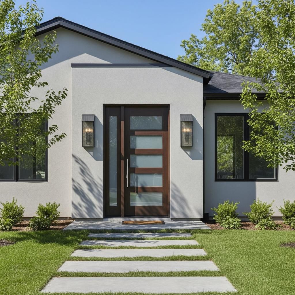 Shown in Black finish and Clear Rain ware glass