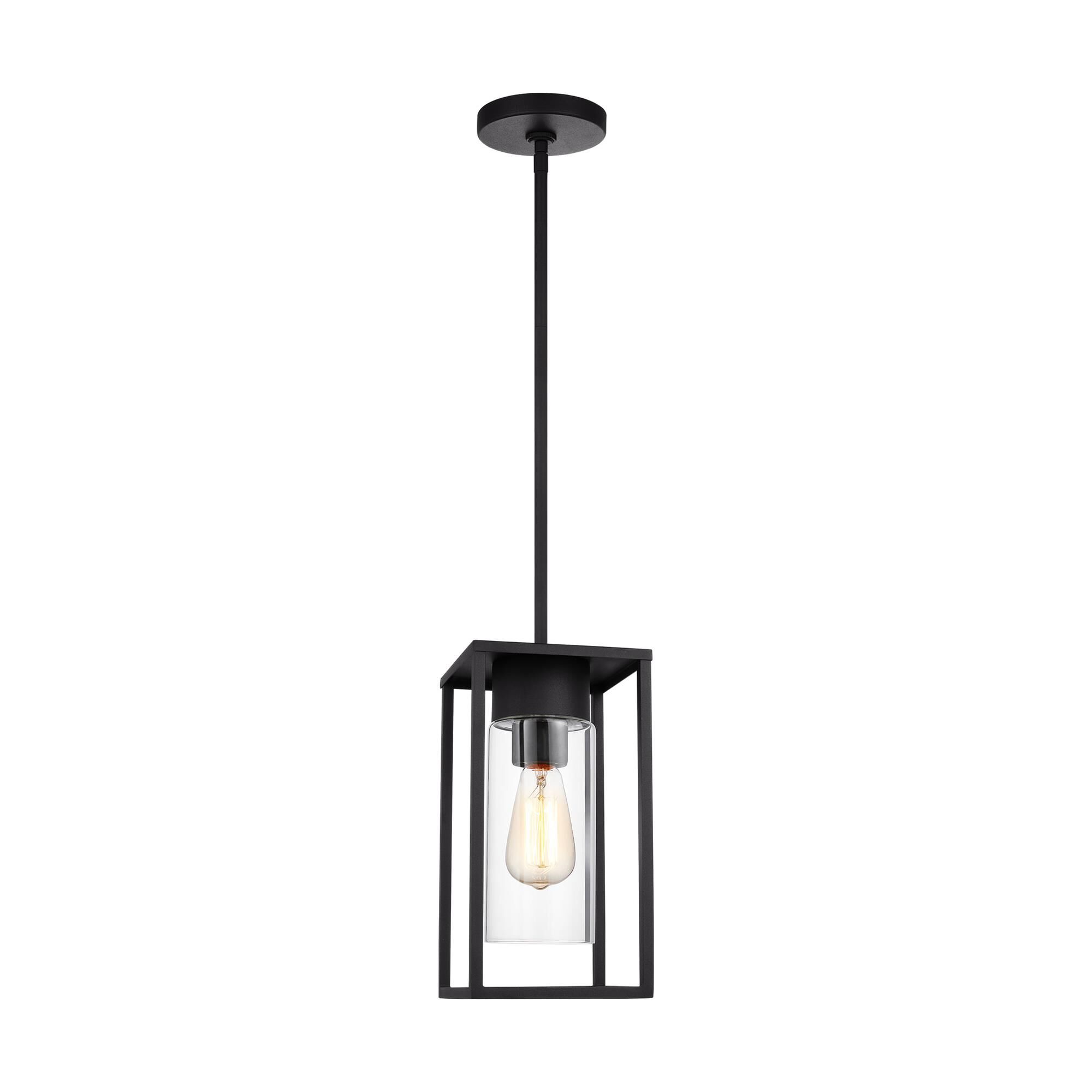 Shown in Black finish and Clear glass and Clear Glass shade