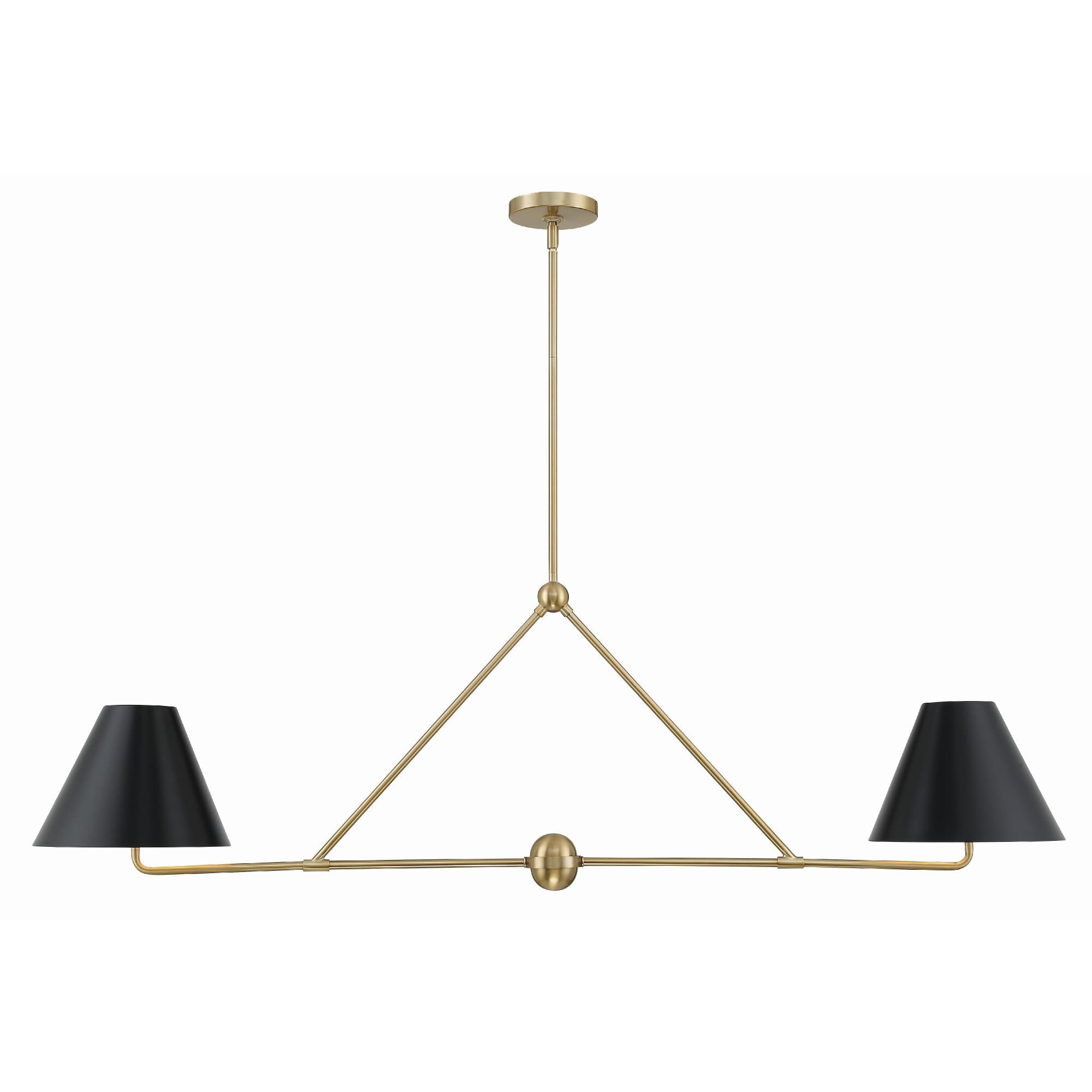 Xavier 54 Inch 4 Light Linear Suspension Light by Crystorama