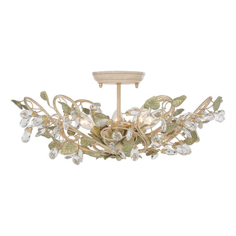 Josie 20 Inch 5 Light Semi Flush Mount by Crystorama