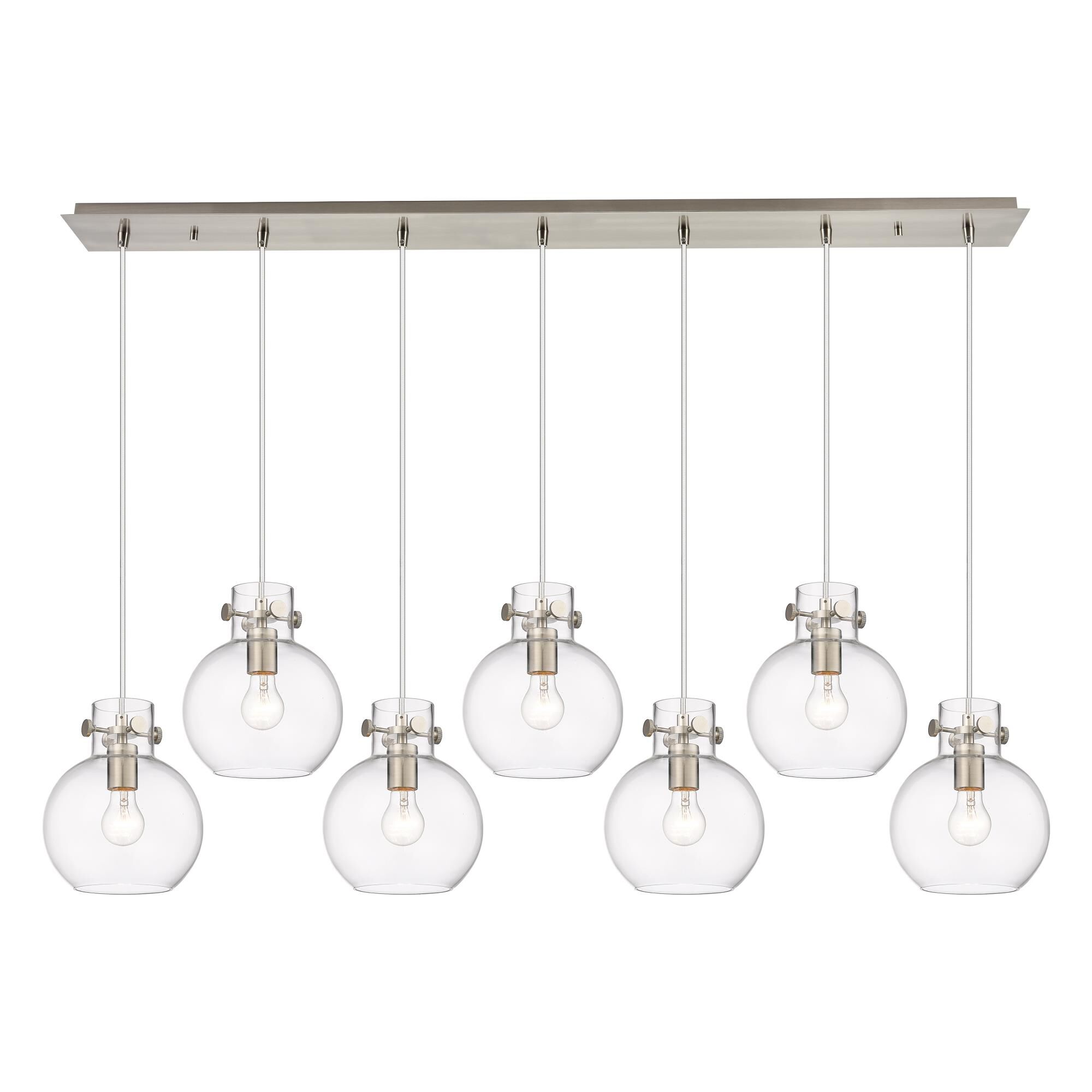 Bruno Marashlian Newton Sphere 51 Inch 7 Light Linear Suspension Light by Innovations Lighting