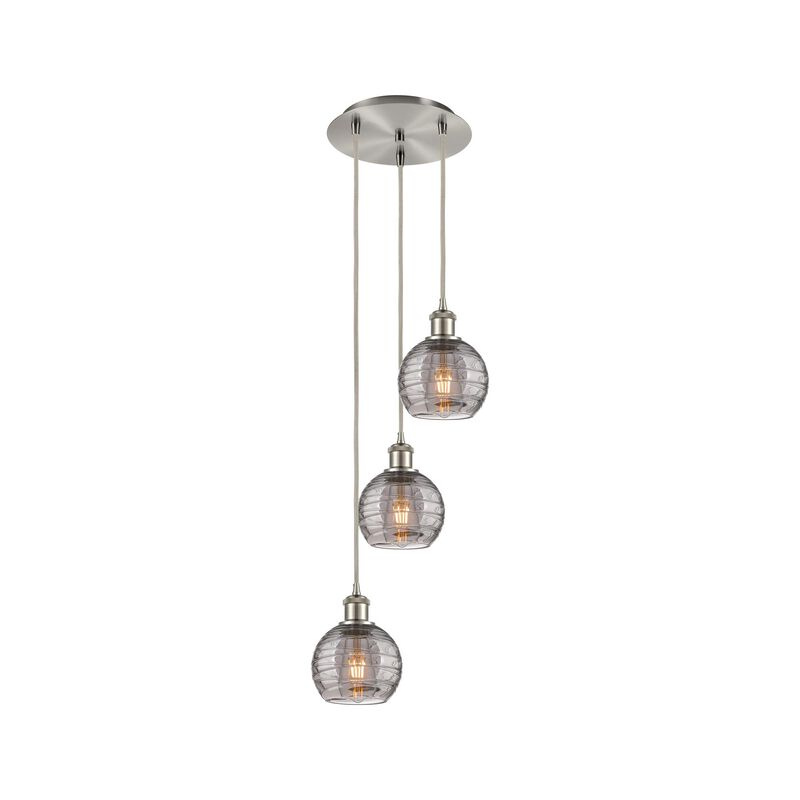 Bruno Marashlian Athens Deco Swirl 12 Inch 3 Light Multi Light Pendant by Innovations Lighting