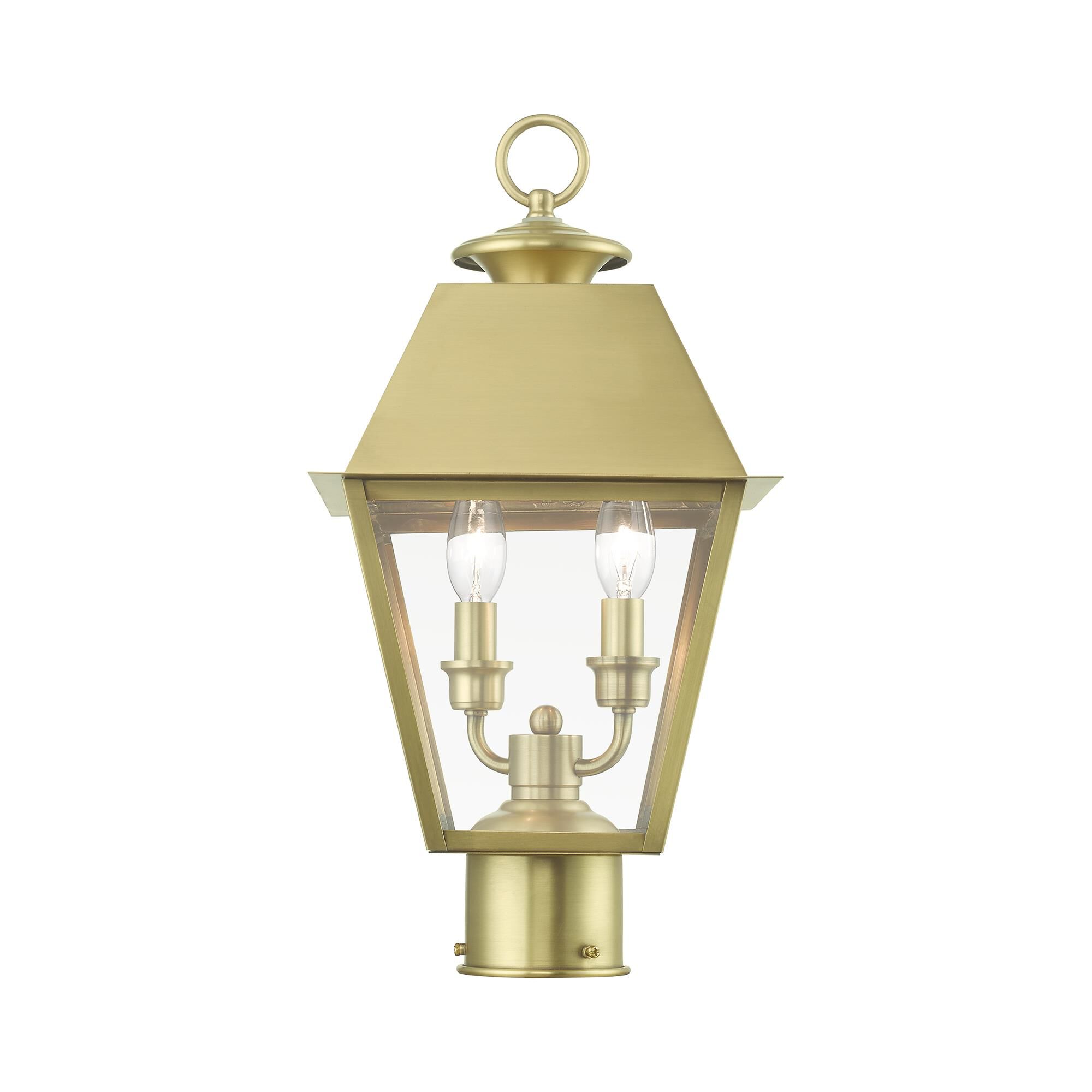 Wentworth 17 Inch Tall 2 Light Outdoor Post Lamp by Livex Lighting